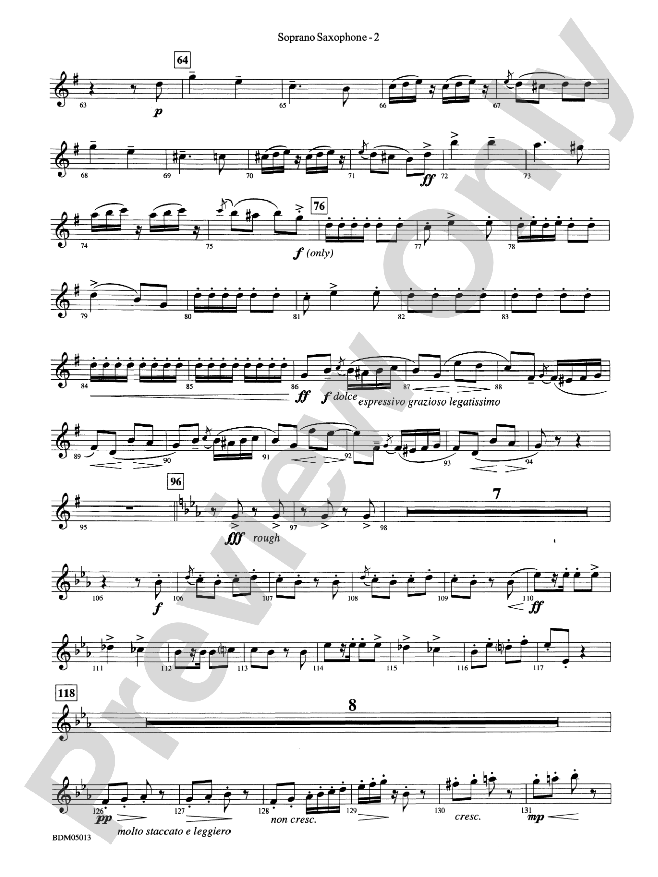 Pineapple Poll (Suite from the Ballet): B-flat Soprano Saxophone