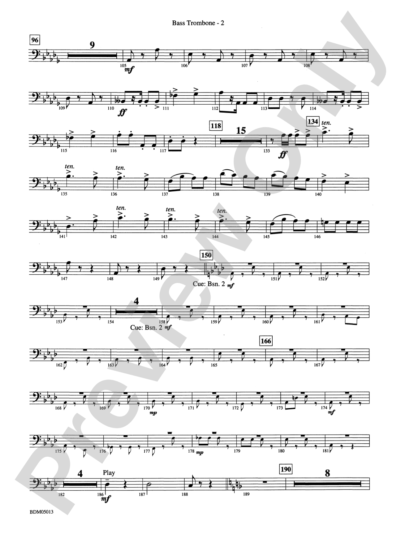 Pineapple Poll (Suite from the Ballet): 4th Trombone