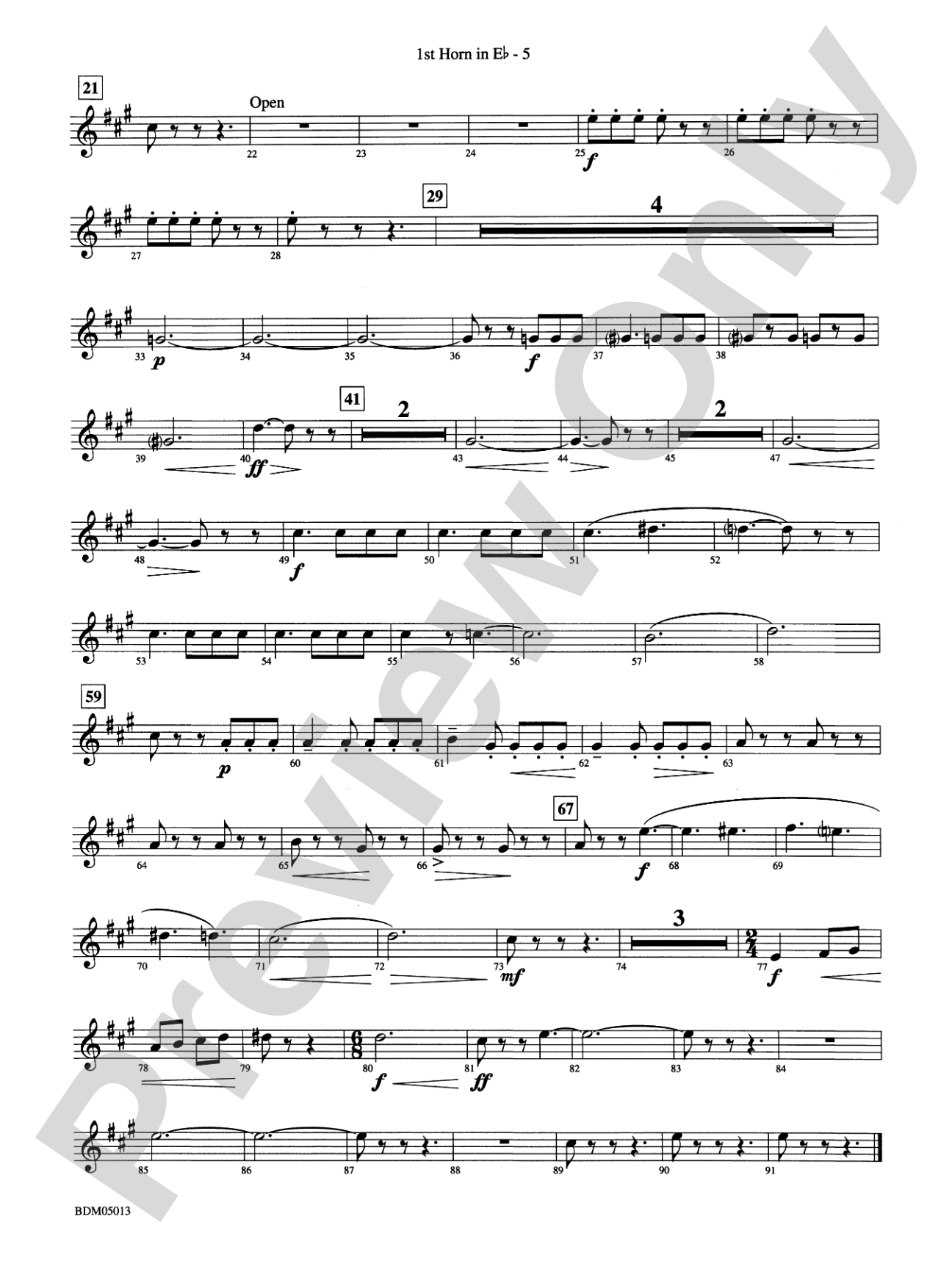 Pineapple Poll (Suite from the Ballet): (wp) 1st Horn in E-flat