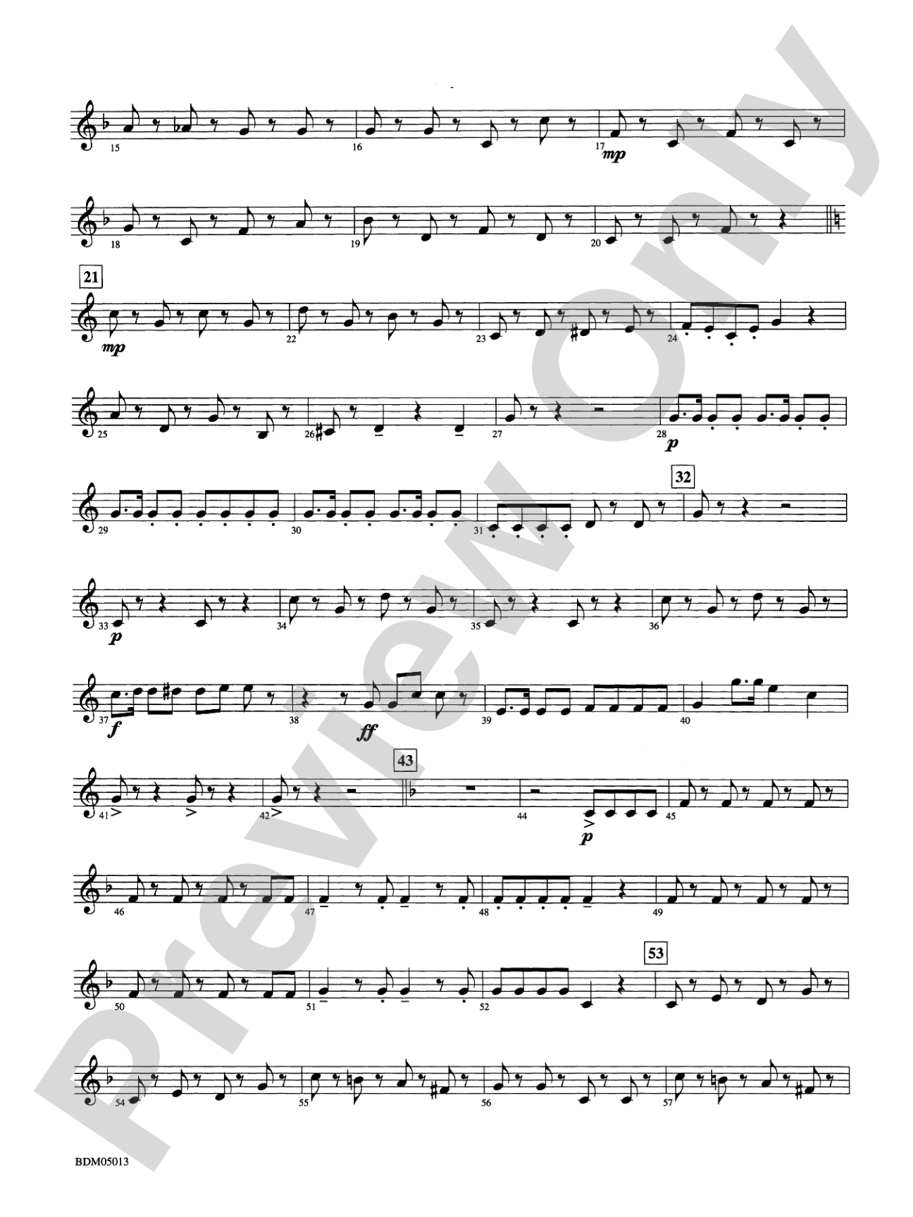 Pineapple Poll (Suite from the Ballet): (wp) B-flat Tuba T.C.