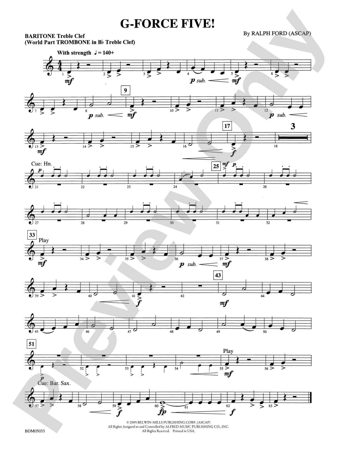 G-Force Five!: Baritone T.C.