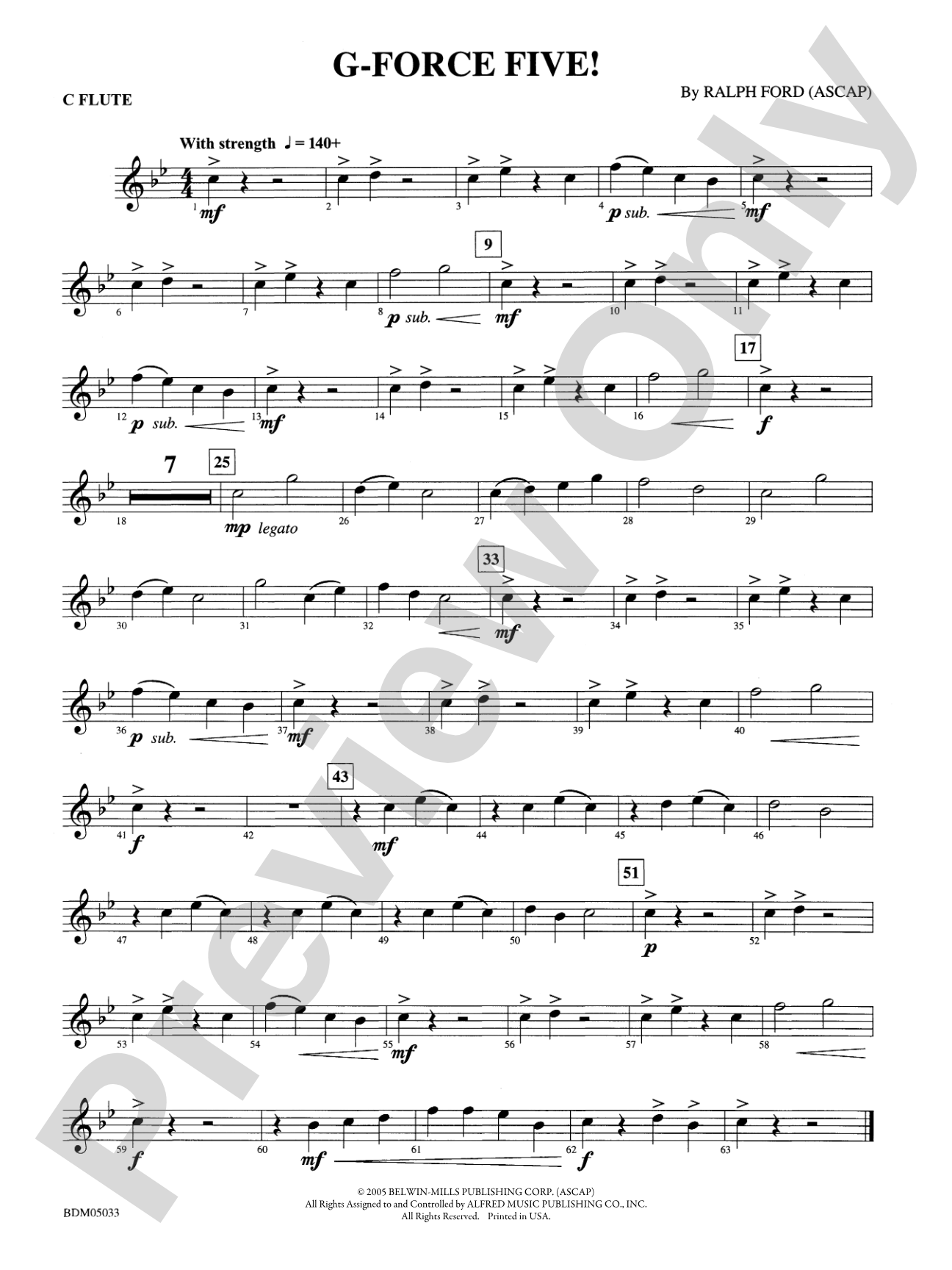 G-Force Five!: Flute