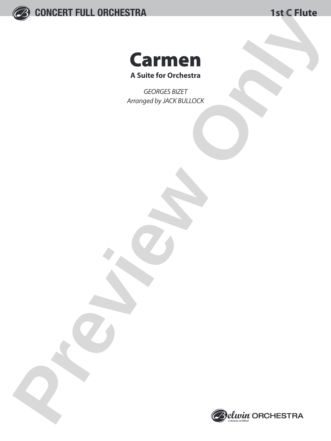 Carmen Suite: Flute