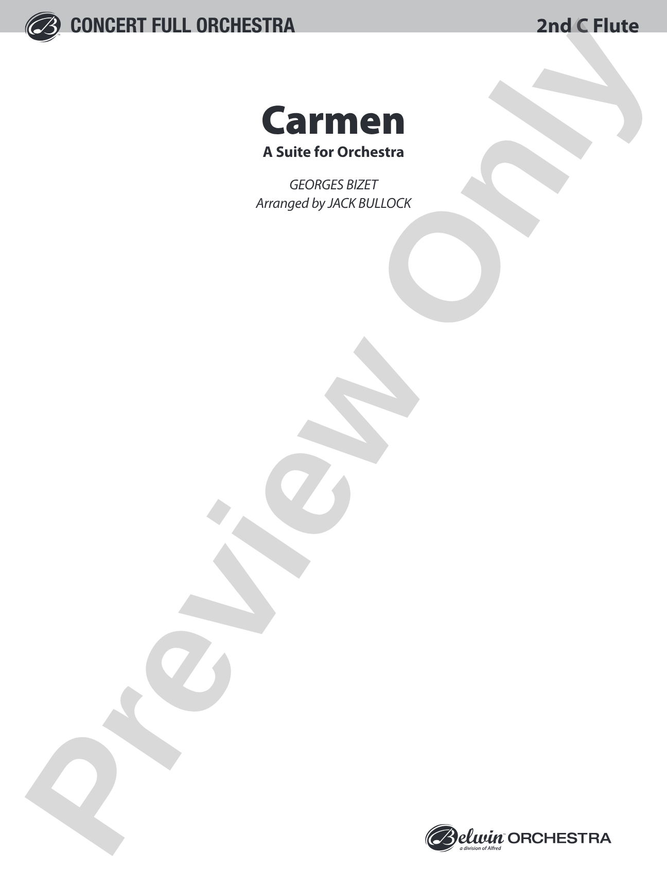 Carmen Suite: 2nd Flute
