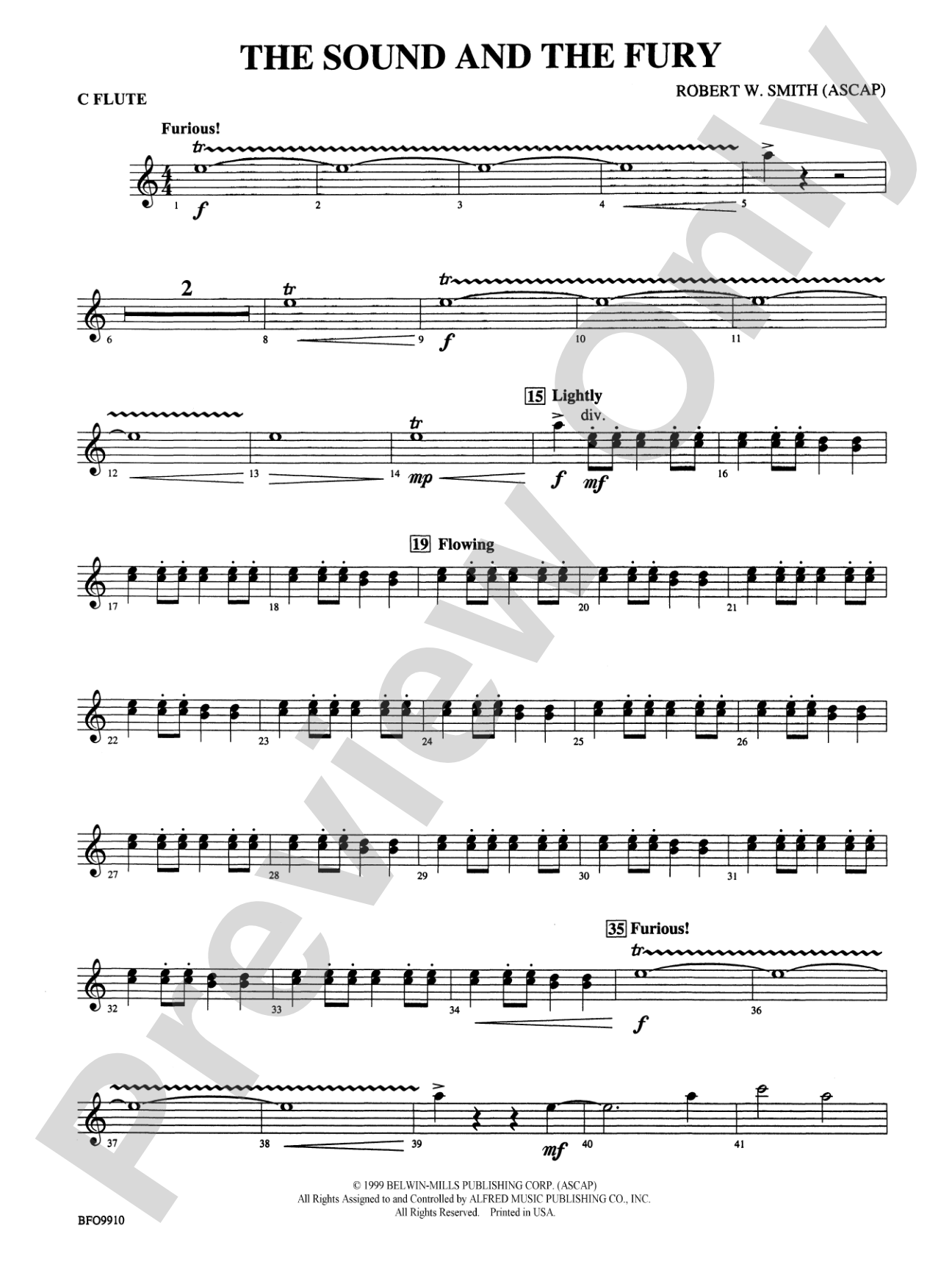 The Sound and the Fury: Flute