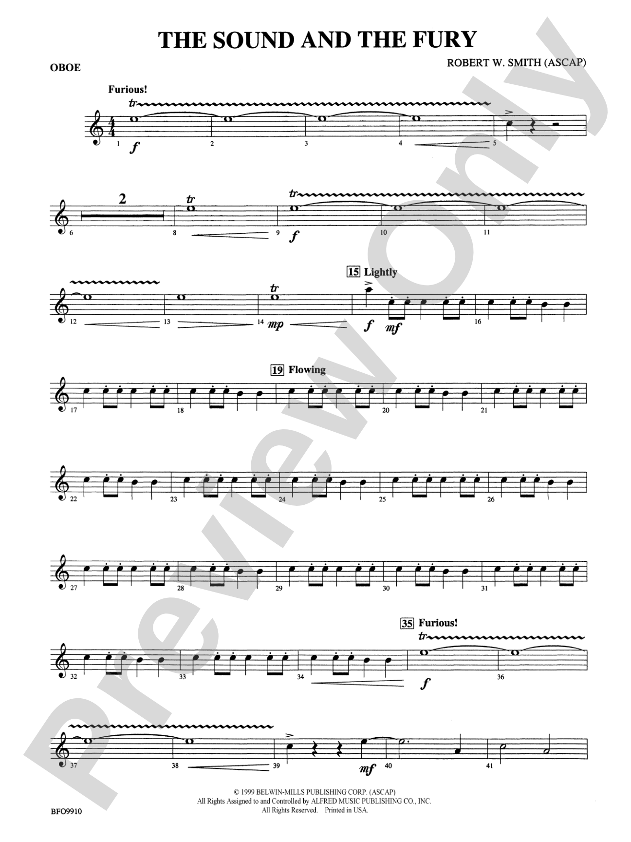 The Sound and the Fury: Oboe