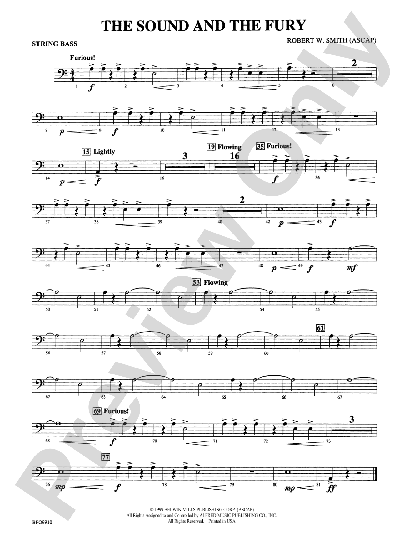 The Sound and the Fury: String Bass