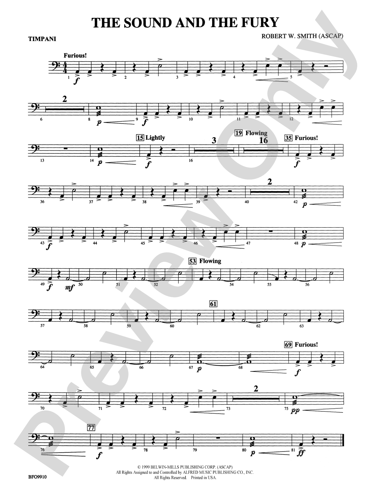 The Sound and the Fury: Timpani