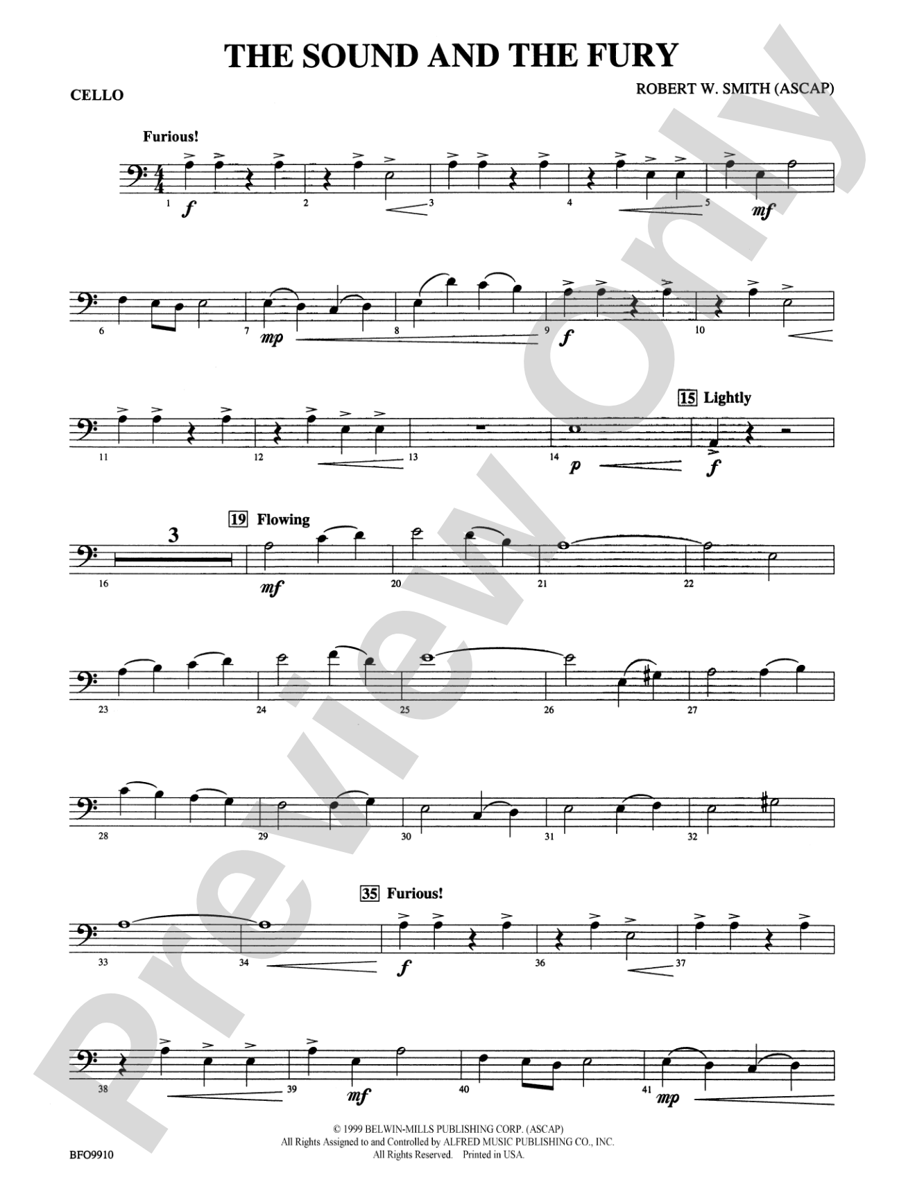 The Sound and the Fury: Cello