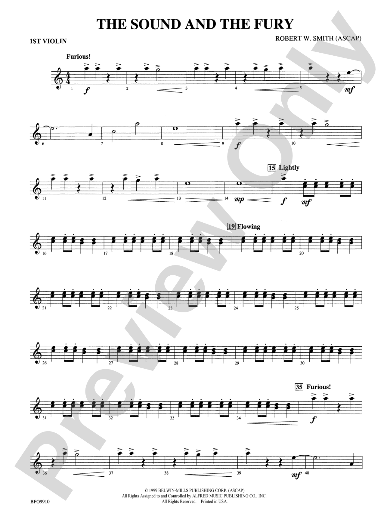 The Sound and the Fury: 1st Violin