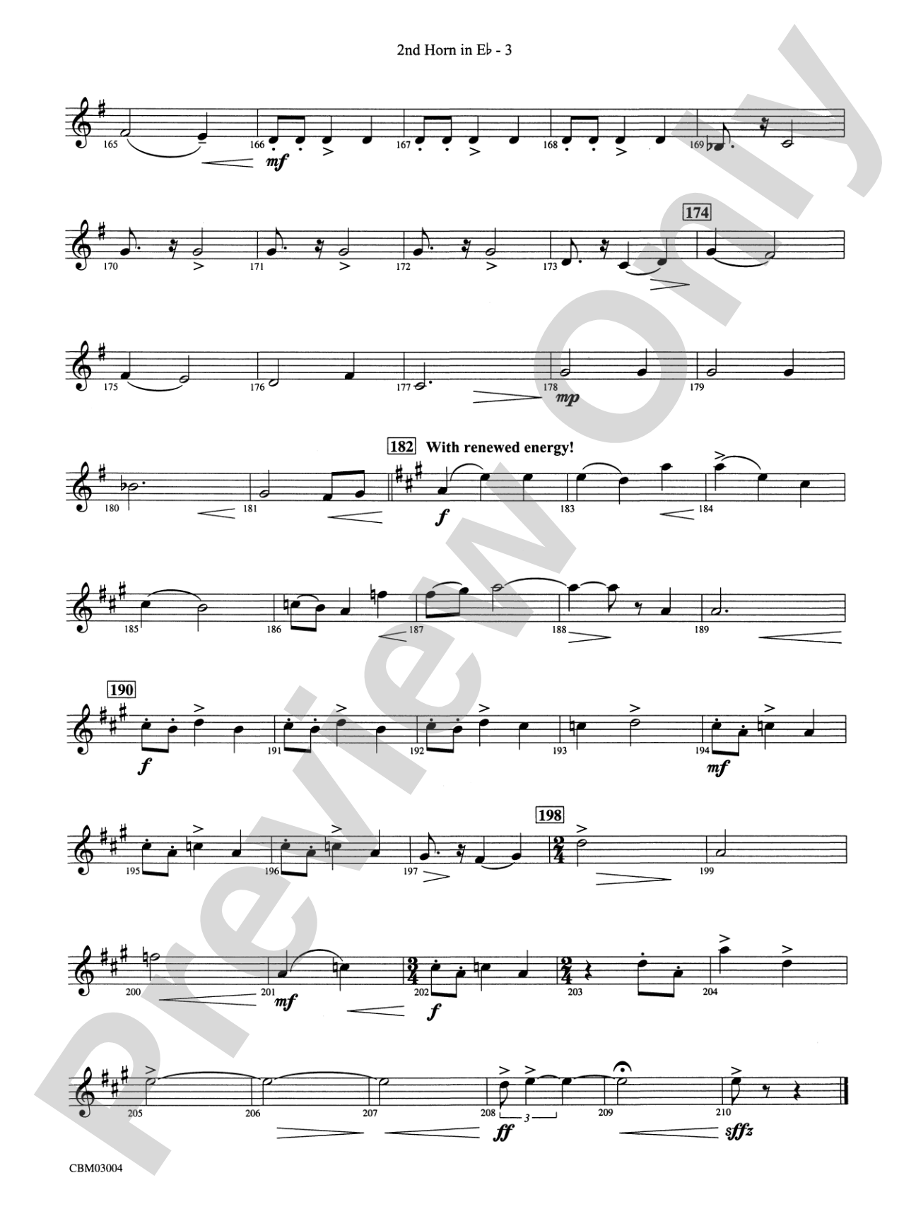 Harry Potter and the Chamber of Secrets, Symphonic Suite from: (wp) 2nd Horn in E-flat