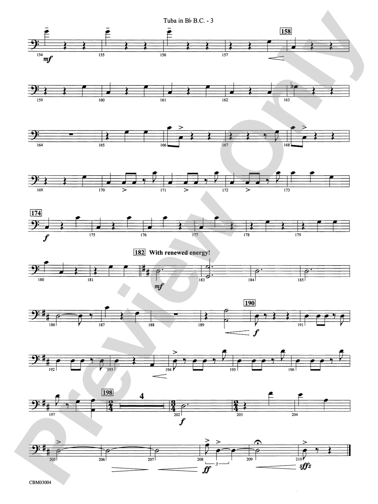 Harry Potter and the Chamber of Secrets, Symphonic Suite from: (wp) B-flat Tuba B.C.