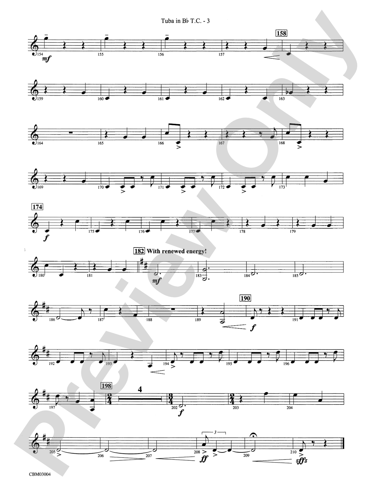 Harry Potter and the Chamber of Secrets, Symphonic Suite from: (wp) B-flat Tuba T.C.