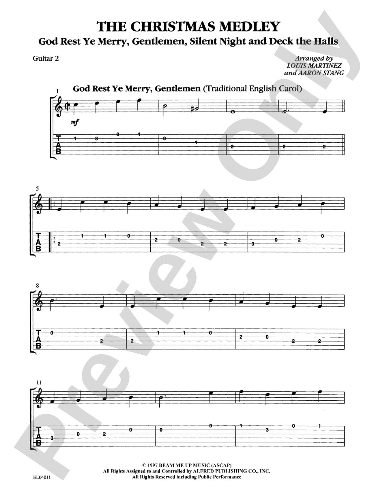 21st Century Guitar Ensemble Series: Christmas Medley: Guitar 2