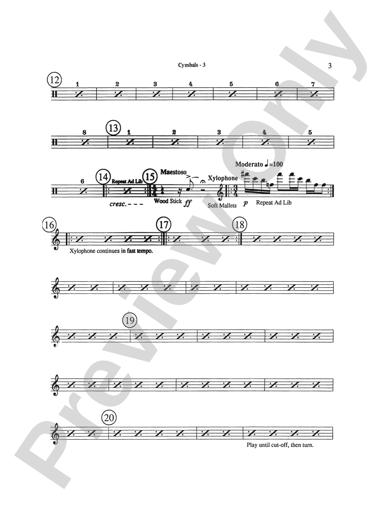 Triptych: 1st Percussion