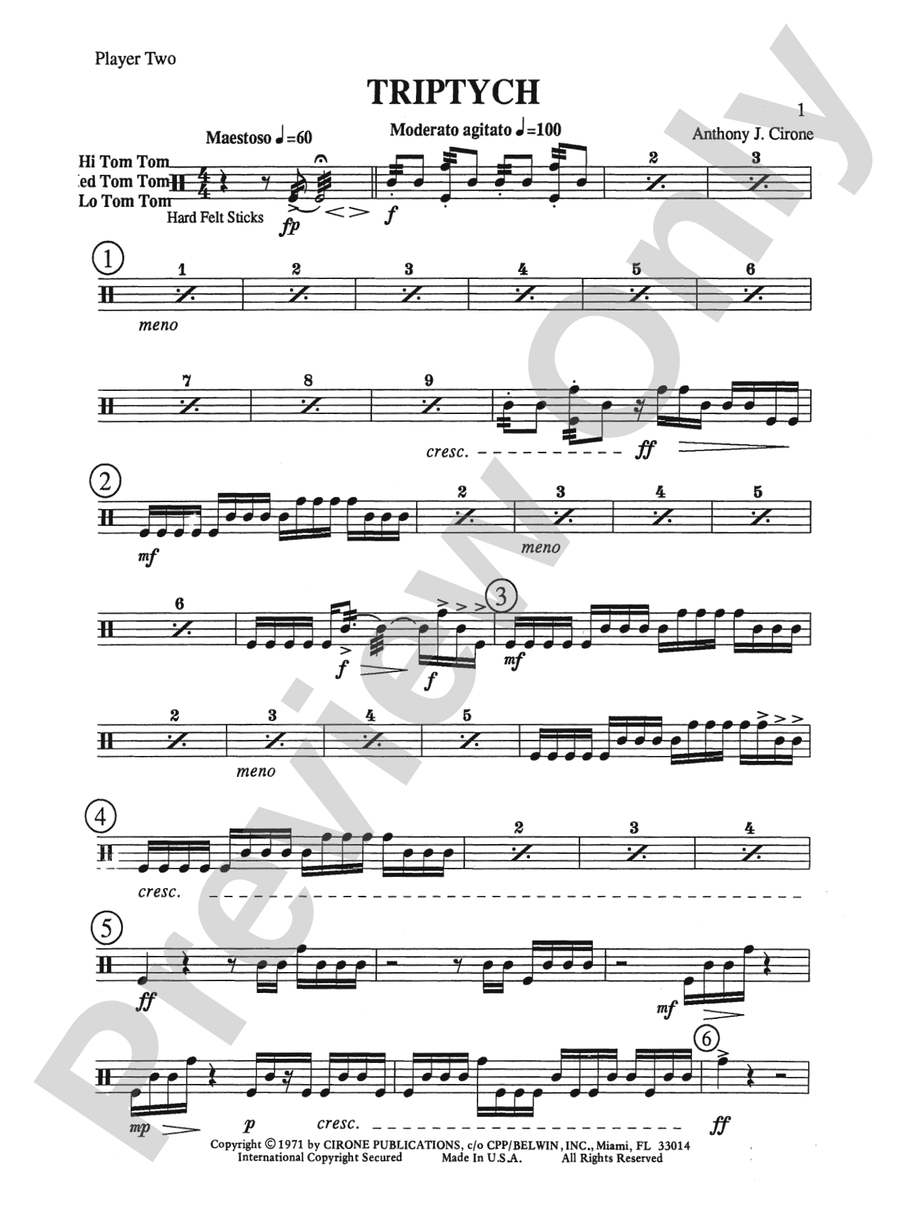 Triptych: 2nd Percussion