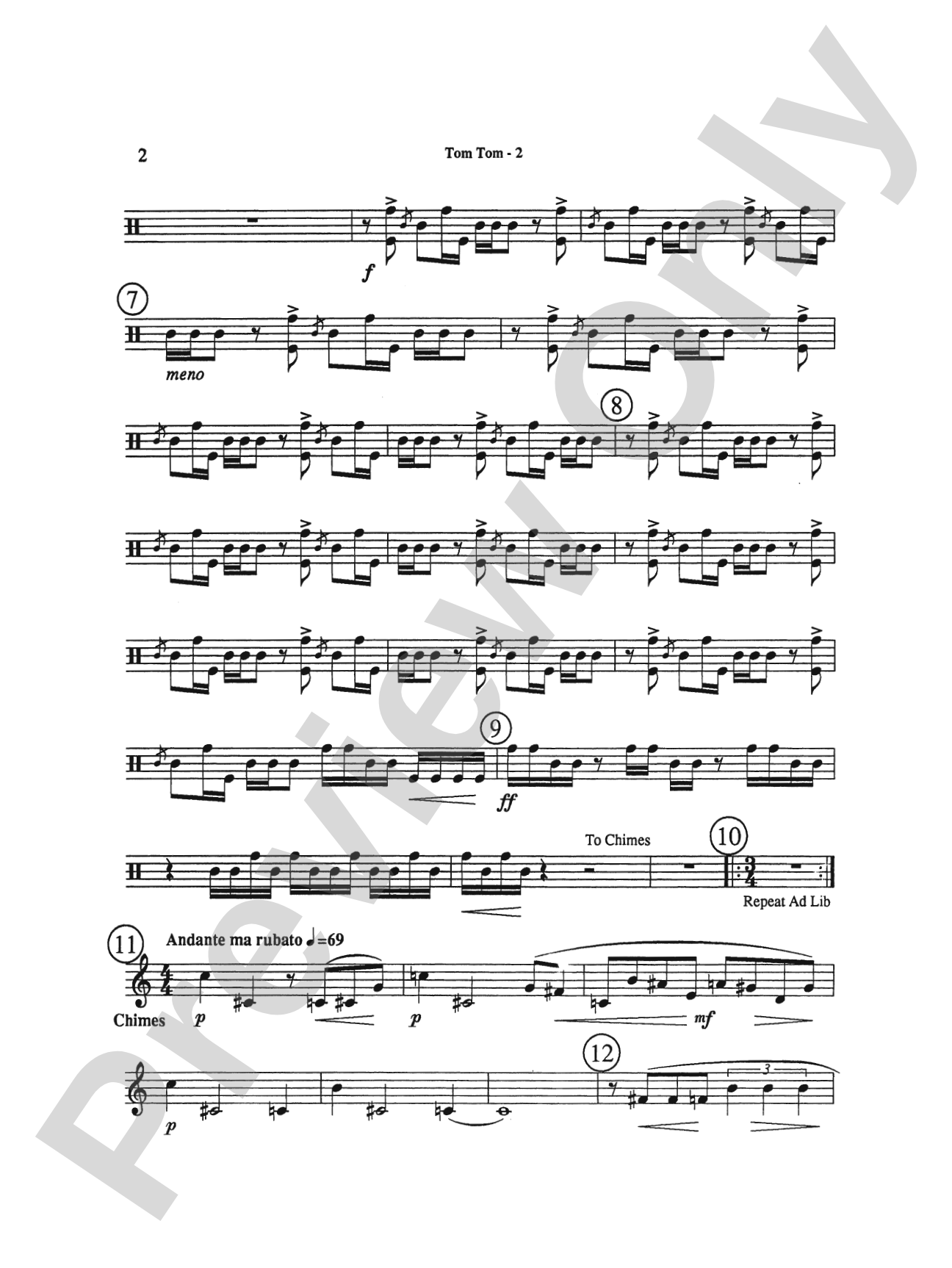 Triptych: 2nd Percussion