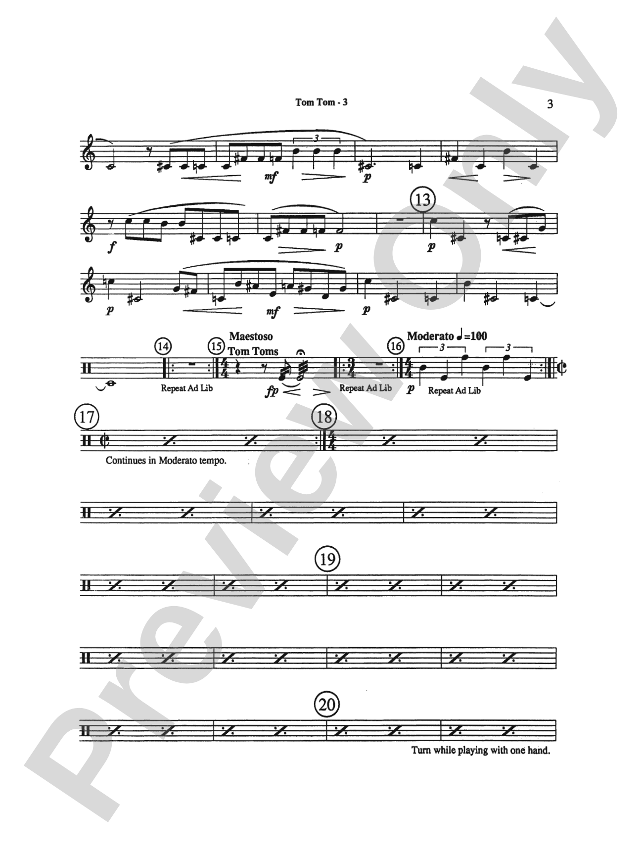 Triptych: 2nd Percussion