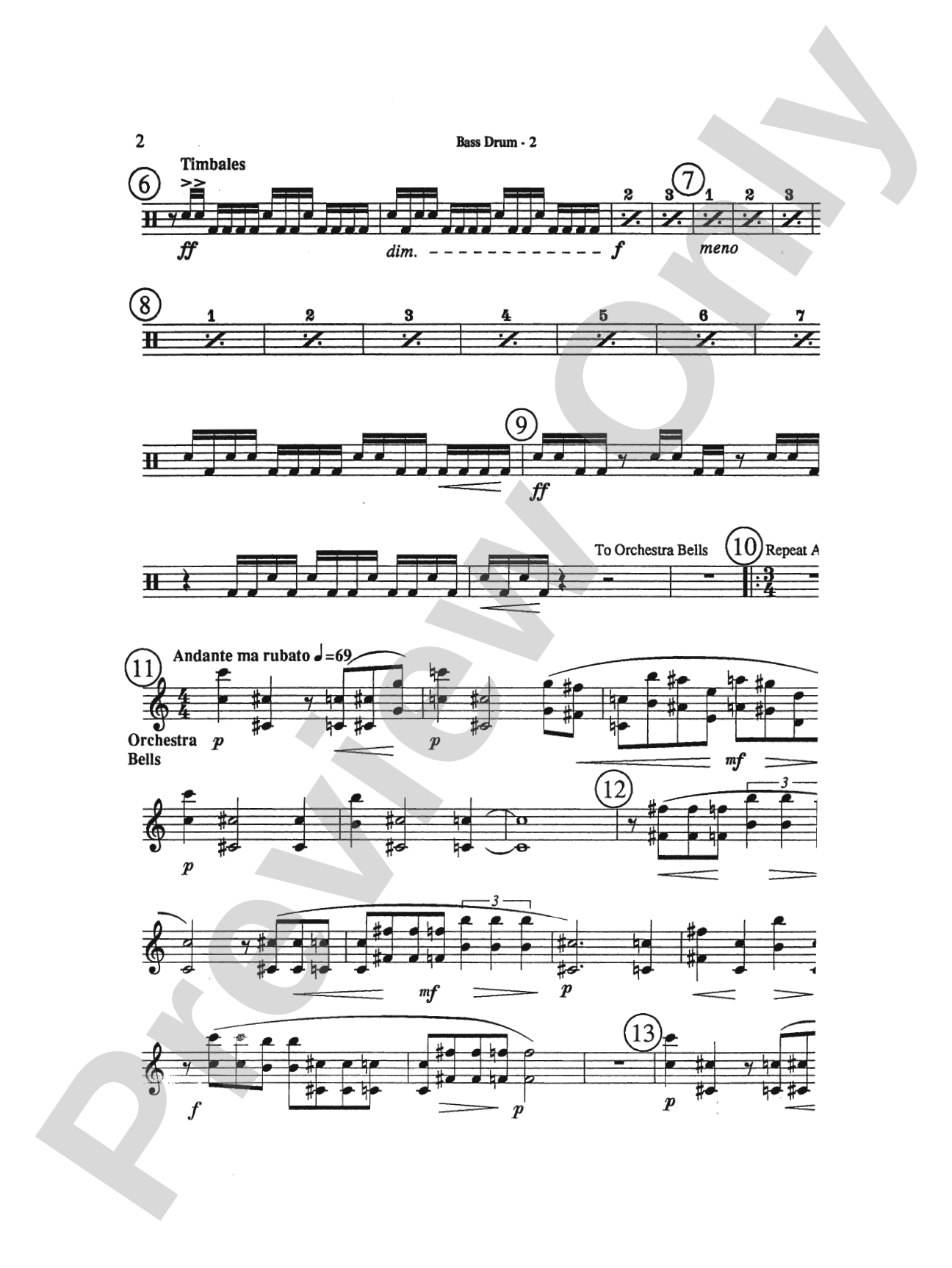 Triptych: 3rd Percussion