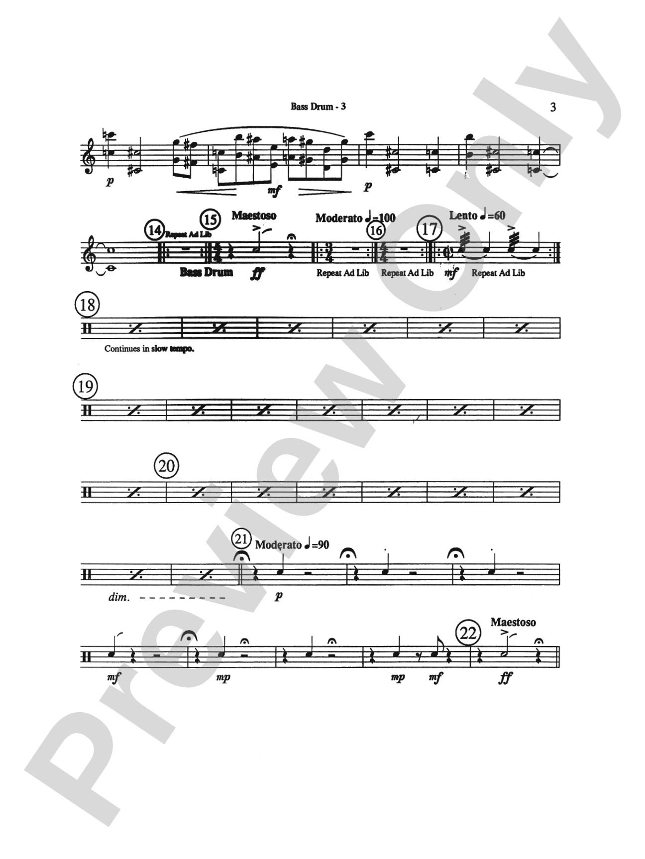 Triptych: 3rd Percussion