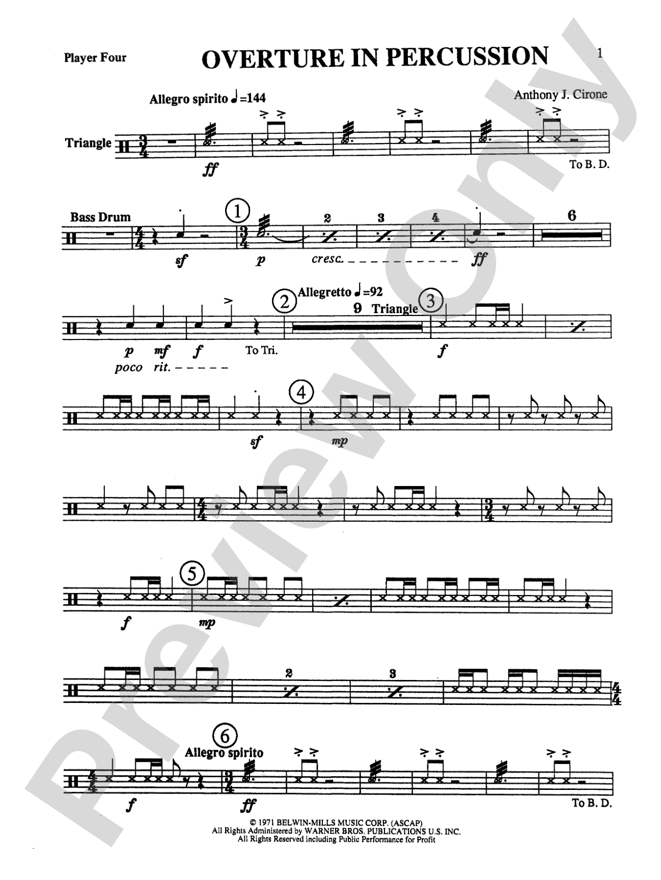 Overture in Percussion: 4th Percussion