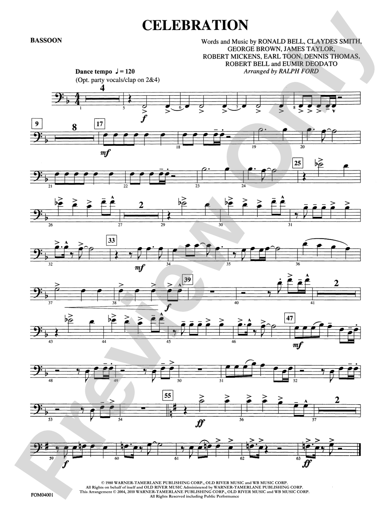 Celebration: Bassoon