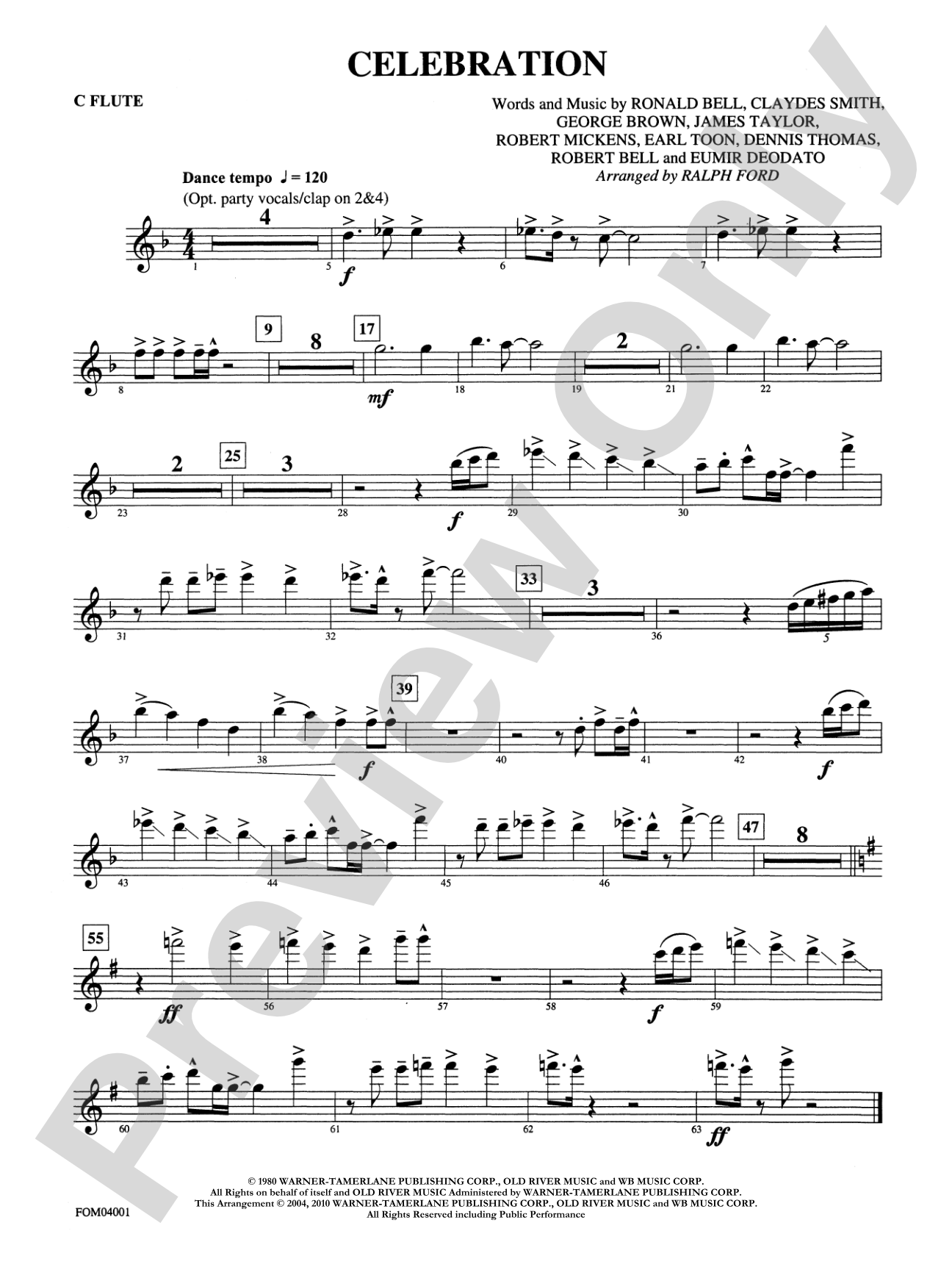 Celebration: Flute
