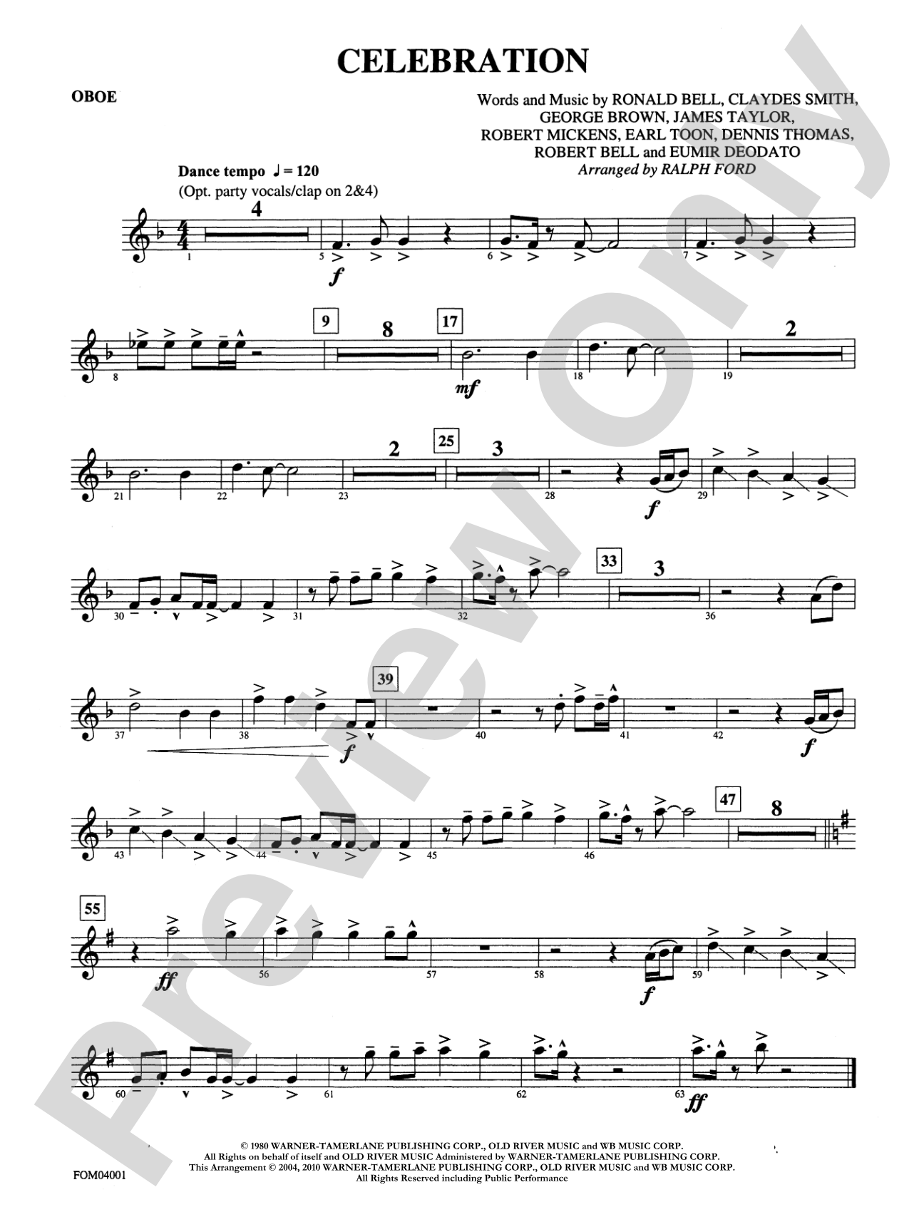 Celebration: Oboe