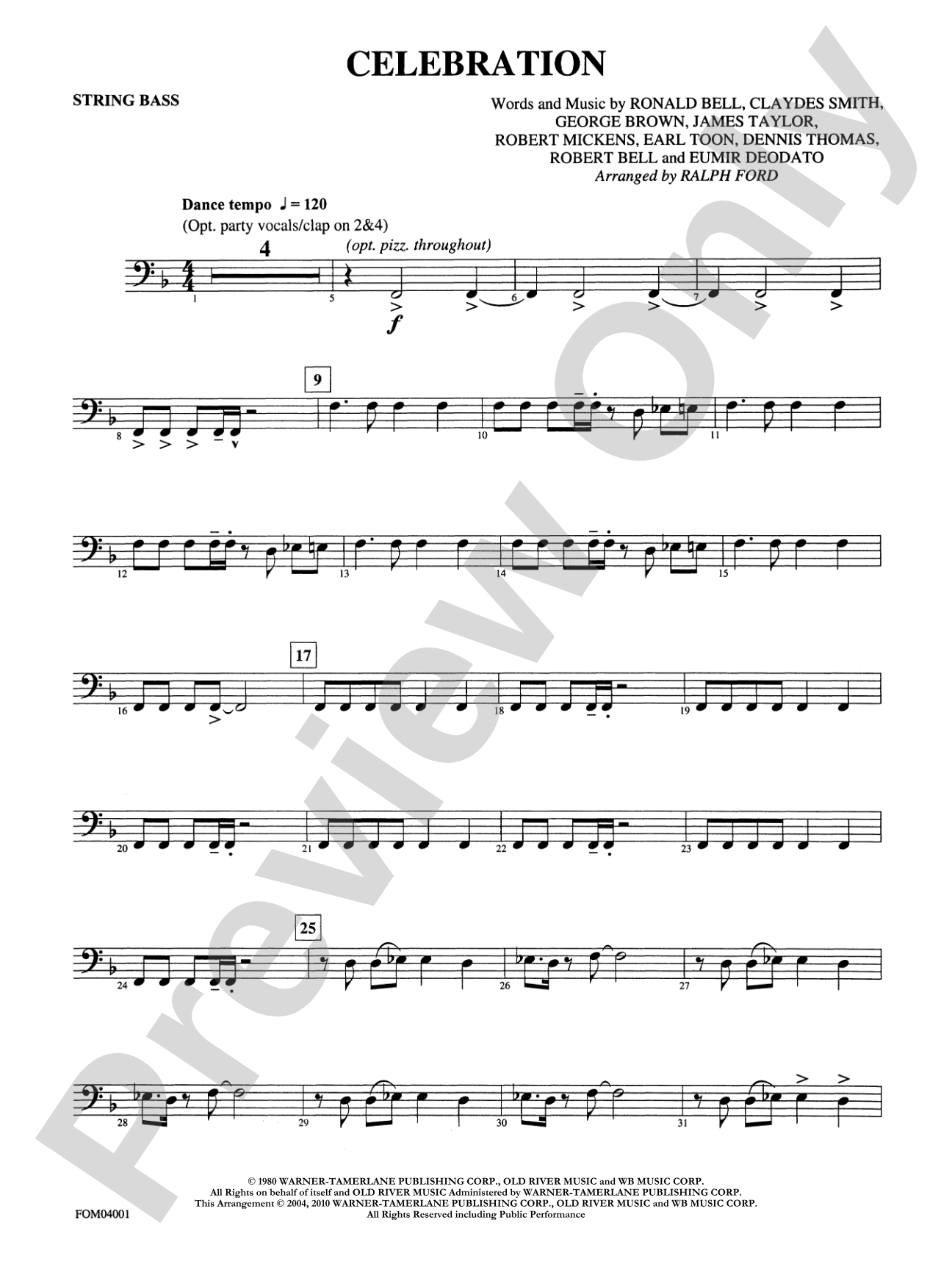 Celebration: String Bass