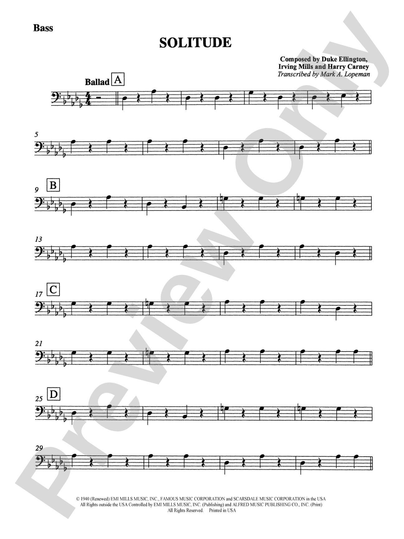 Solitude: String Bass