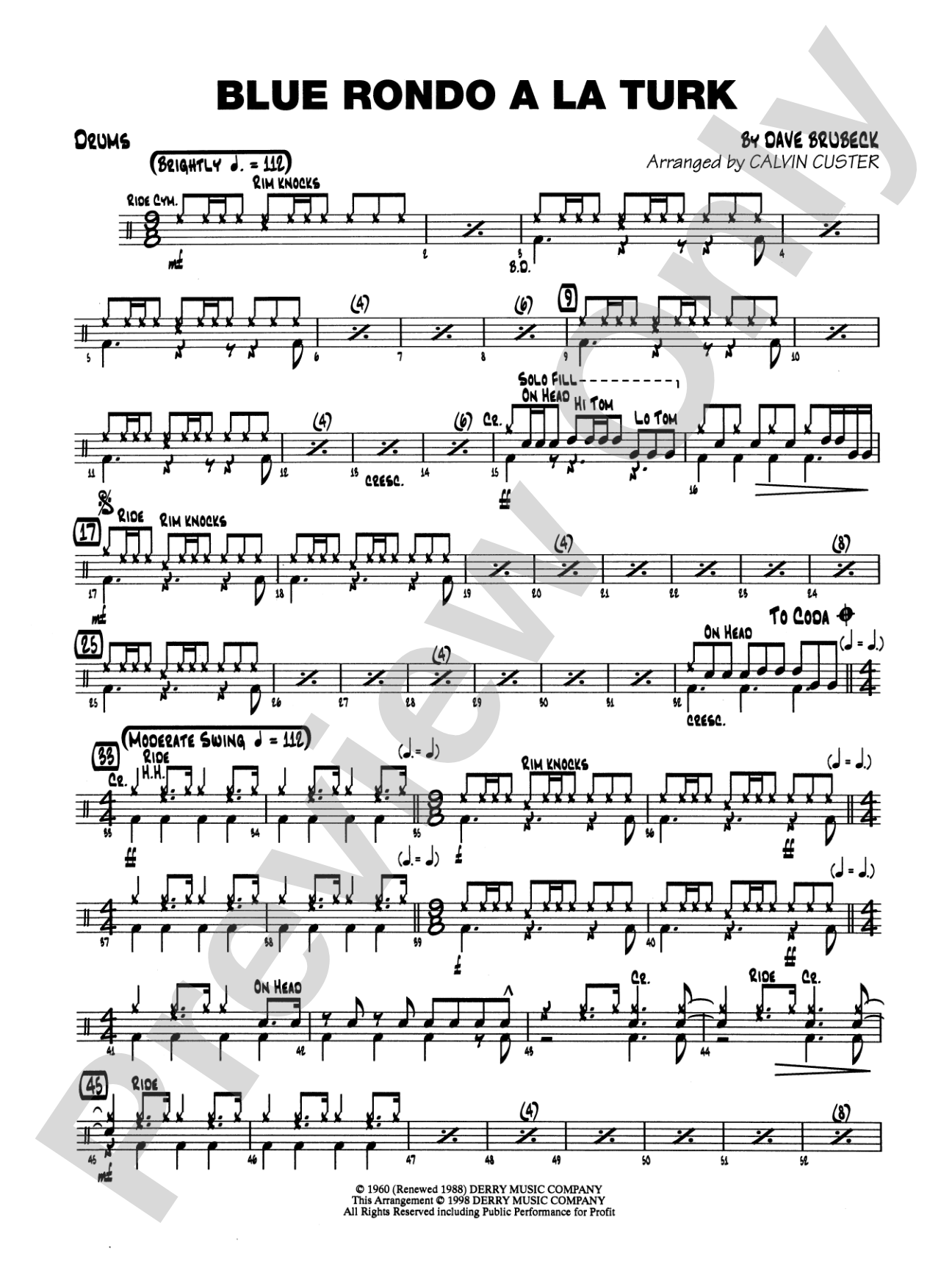 Blue Rondo ala Turk: Drums