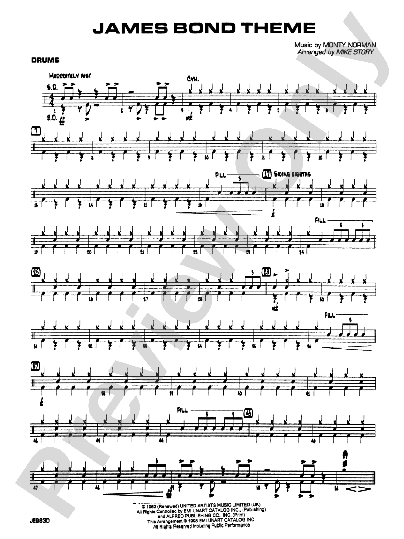 James Bond Theme: Drums