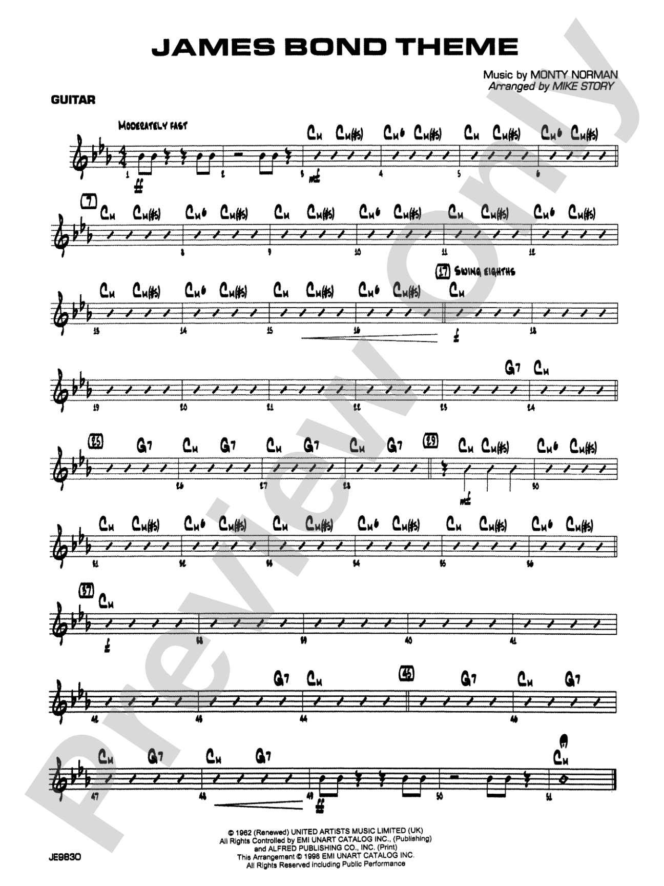 James Bond Theme: Guitar