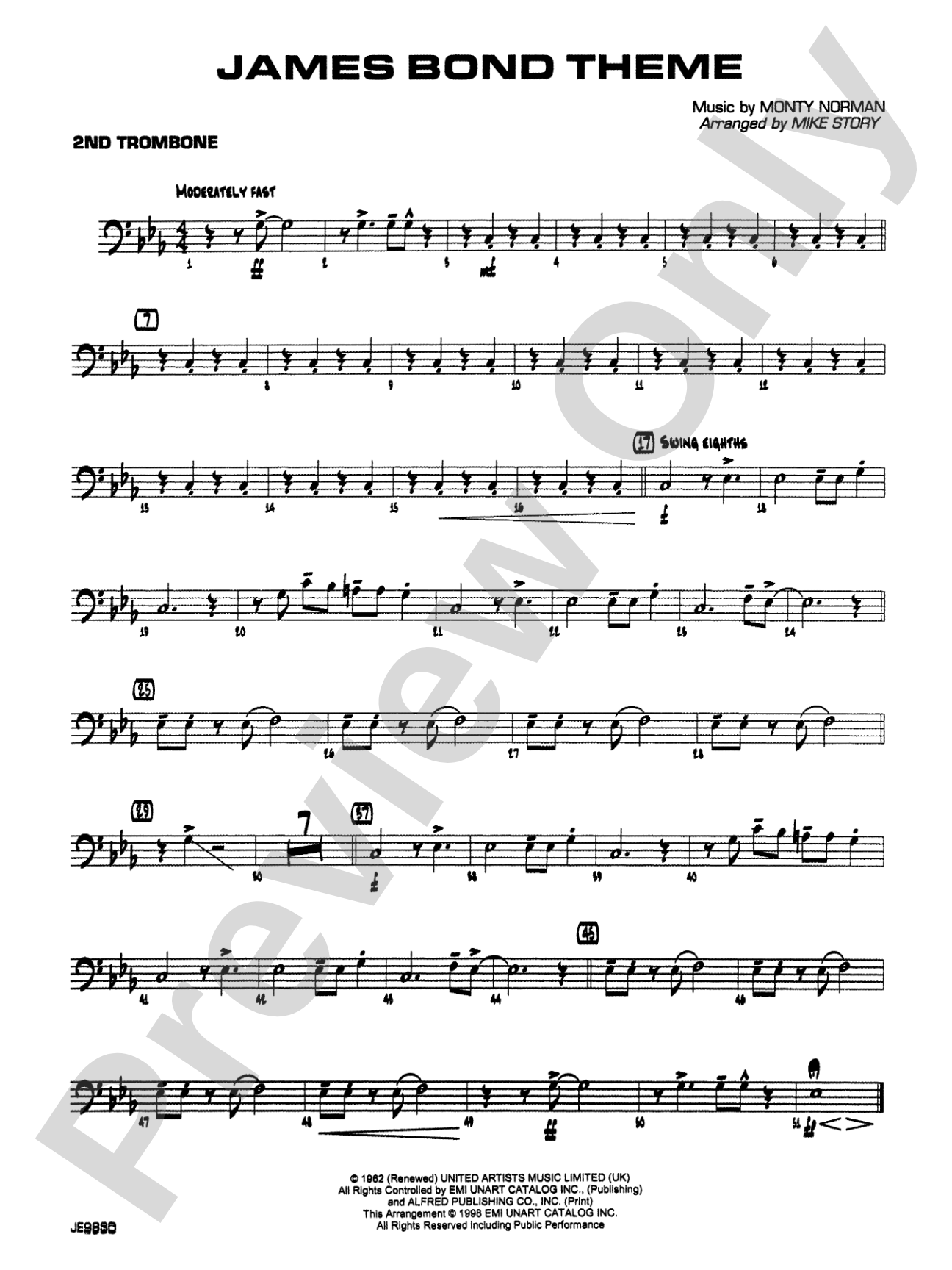James Bond Theme: 2nd Trombone