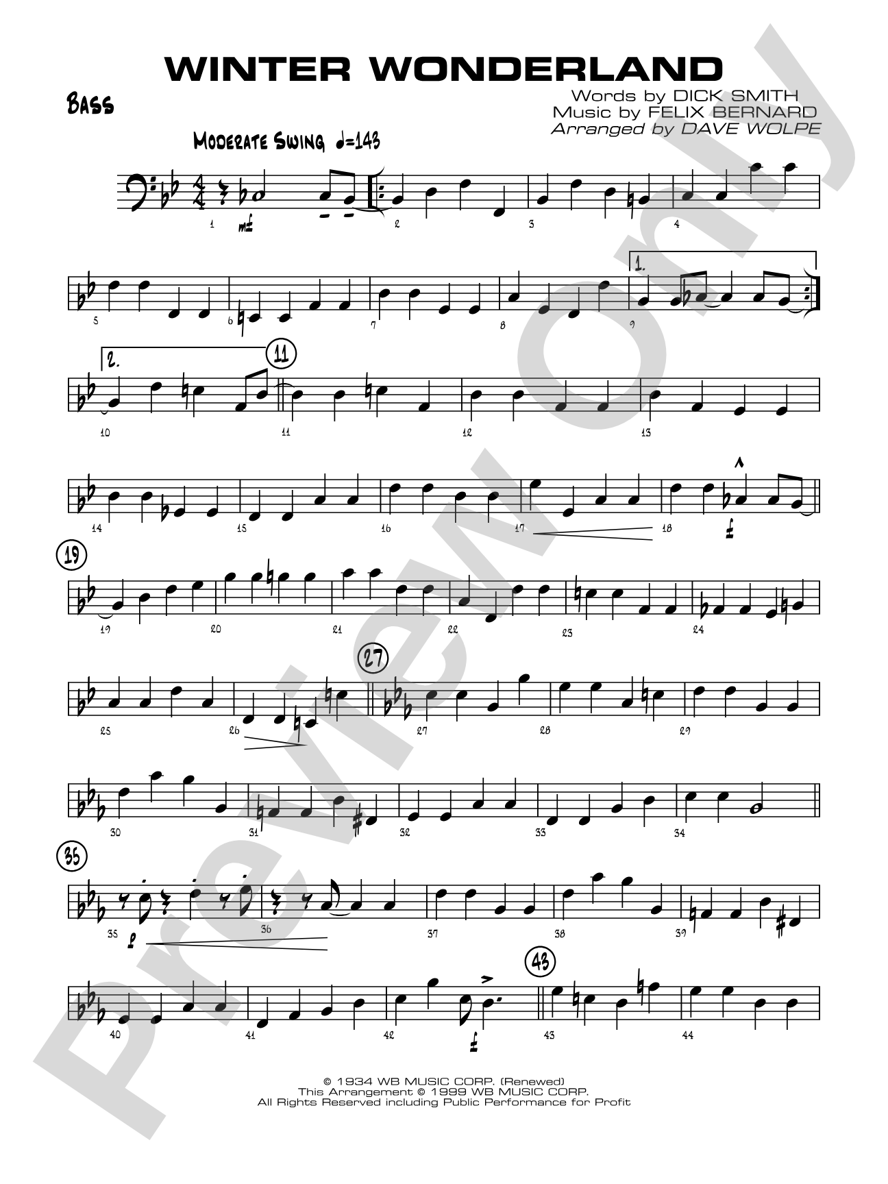 Winter Wonderland: String Bass