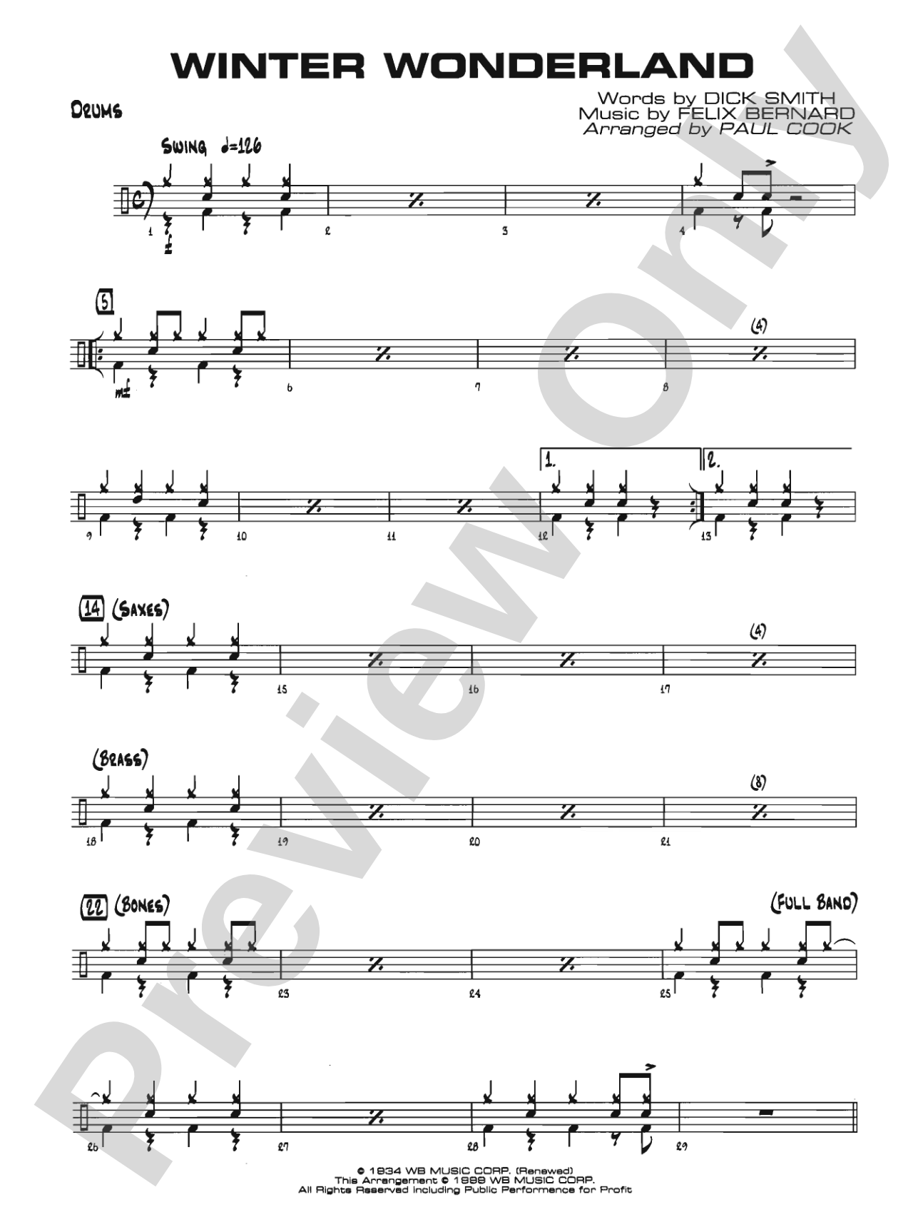 Winter Wonderland: Drums