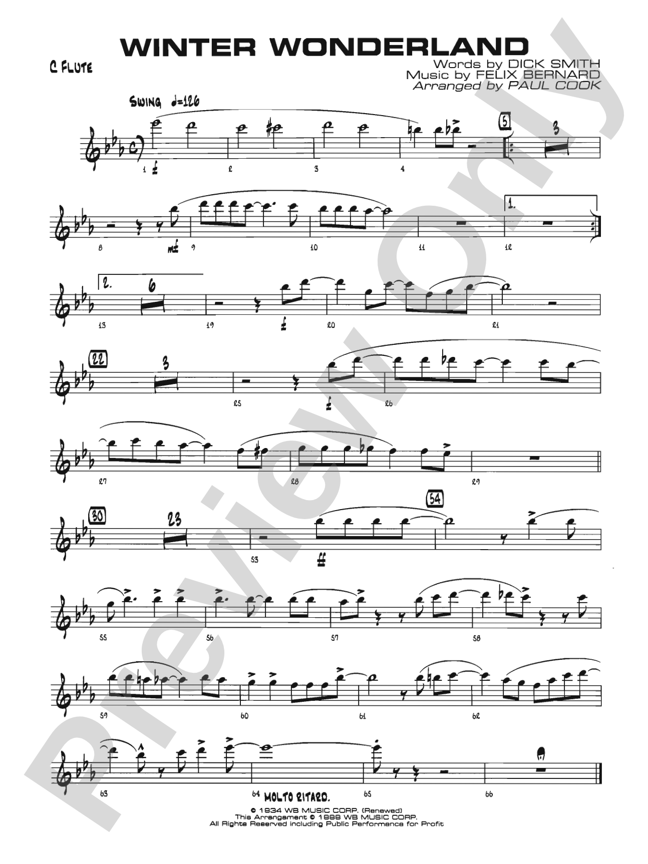 Winter Wonderland: Flute