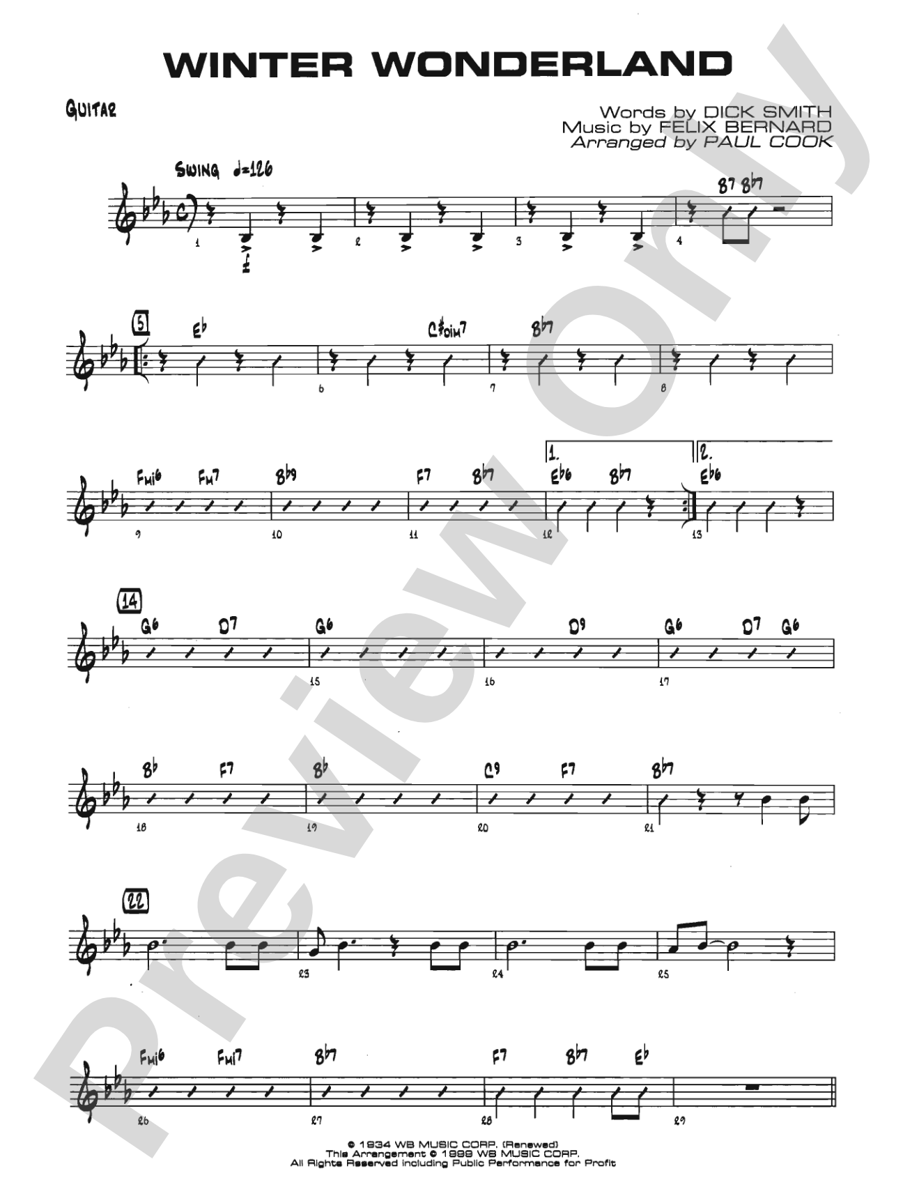 Winter Wonderland: Guitar