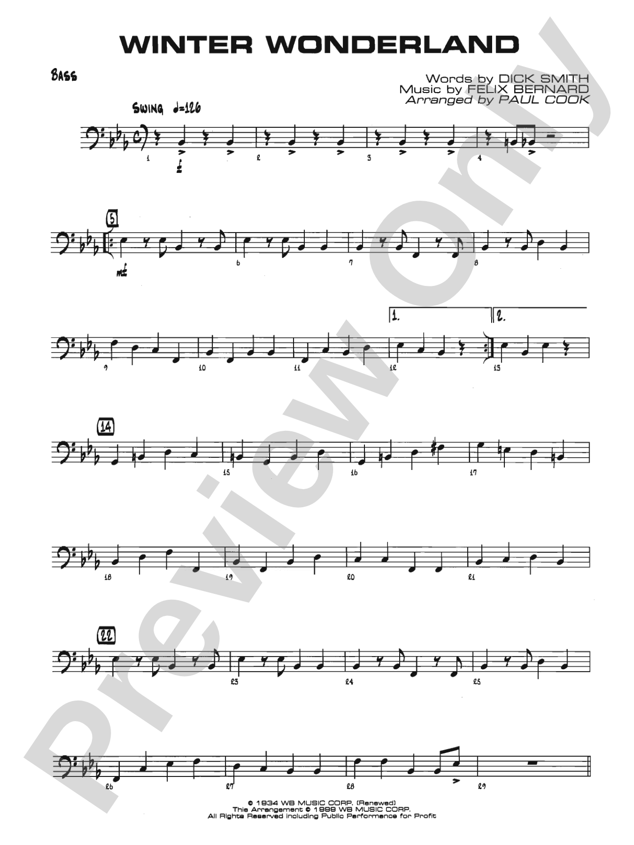 Winter Wonderland: String Bass