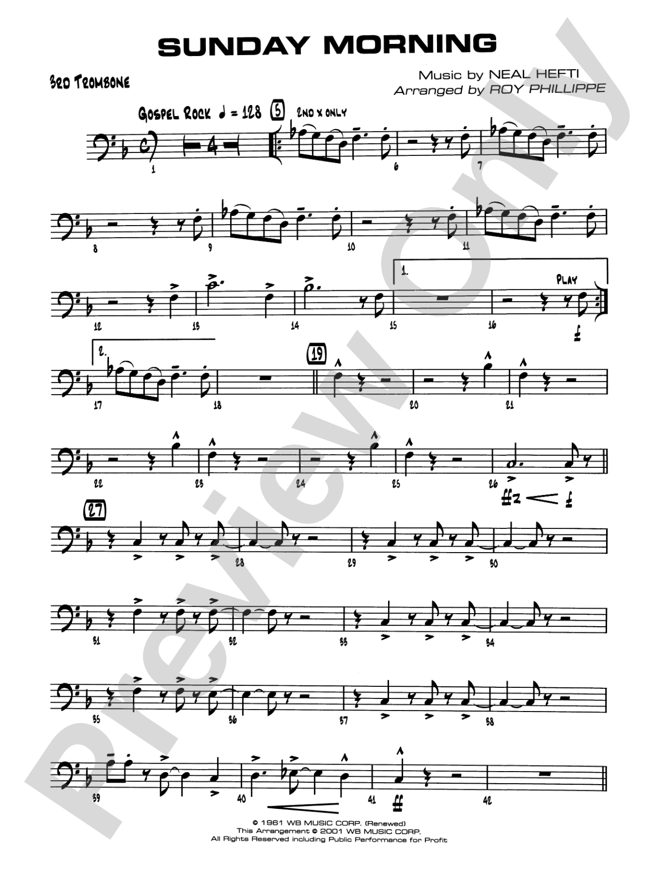 Sunday Morning: 3rd Trombone