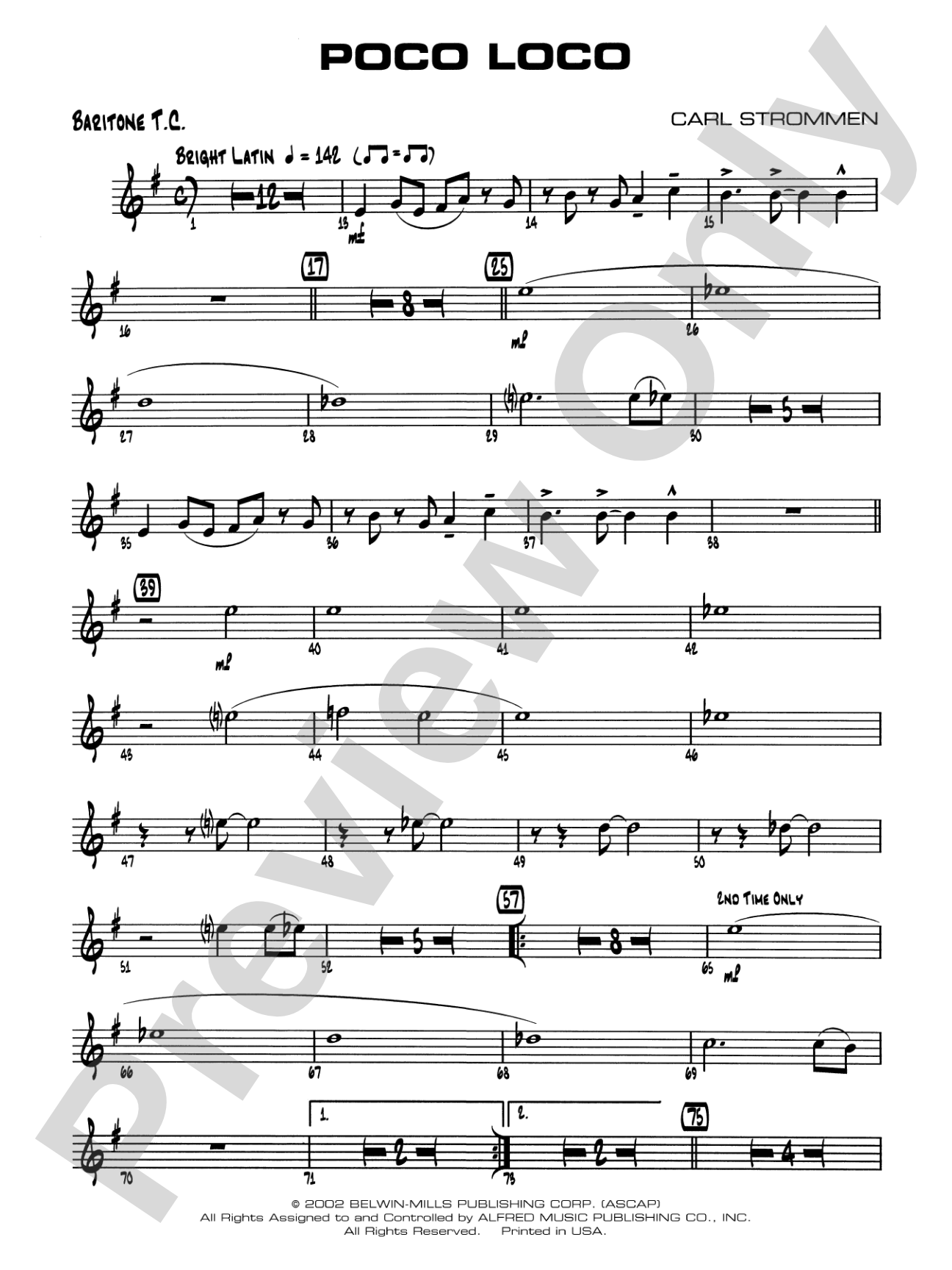 Poco Loco: Baritone T.C.