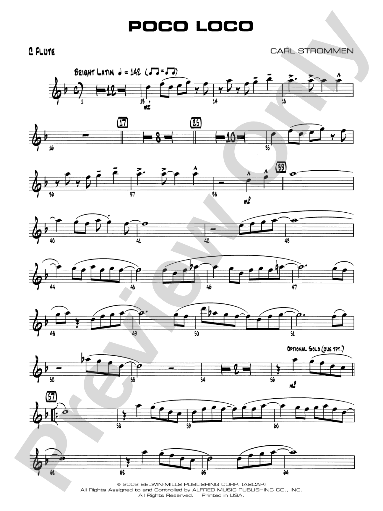 Poco Loco: Flute