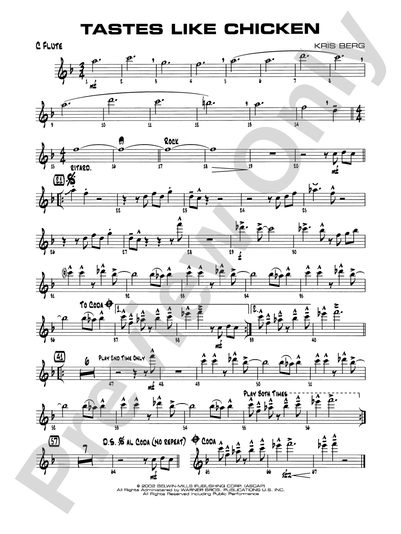 Tastes Like Chicken: Flute