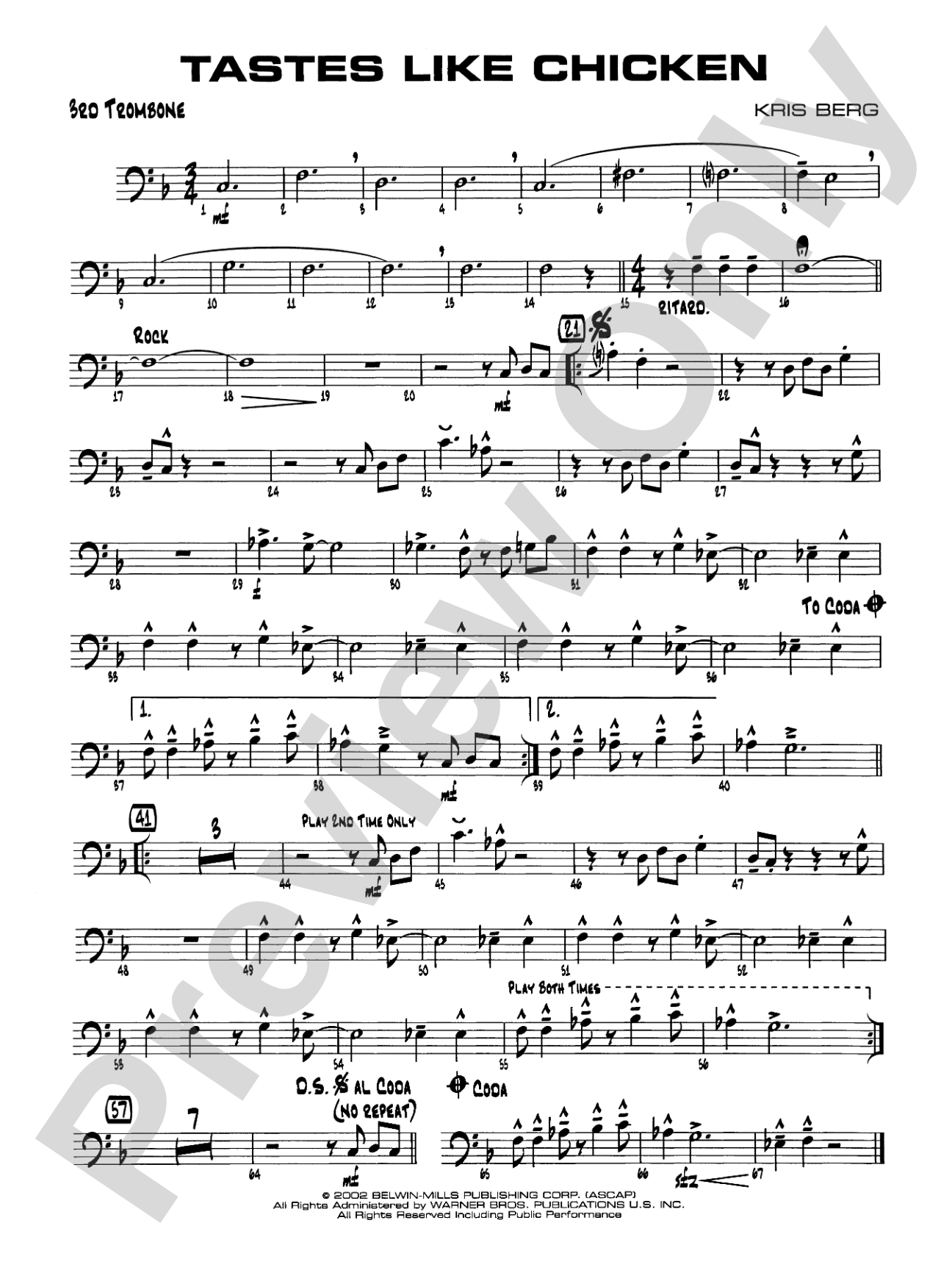 Tastes Like Chicken: 3rd Trombone