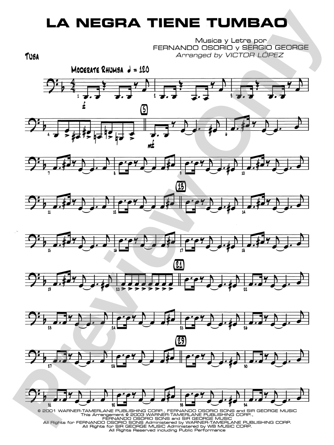 La Negra Tiene Tumbao: Tuba