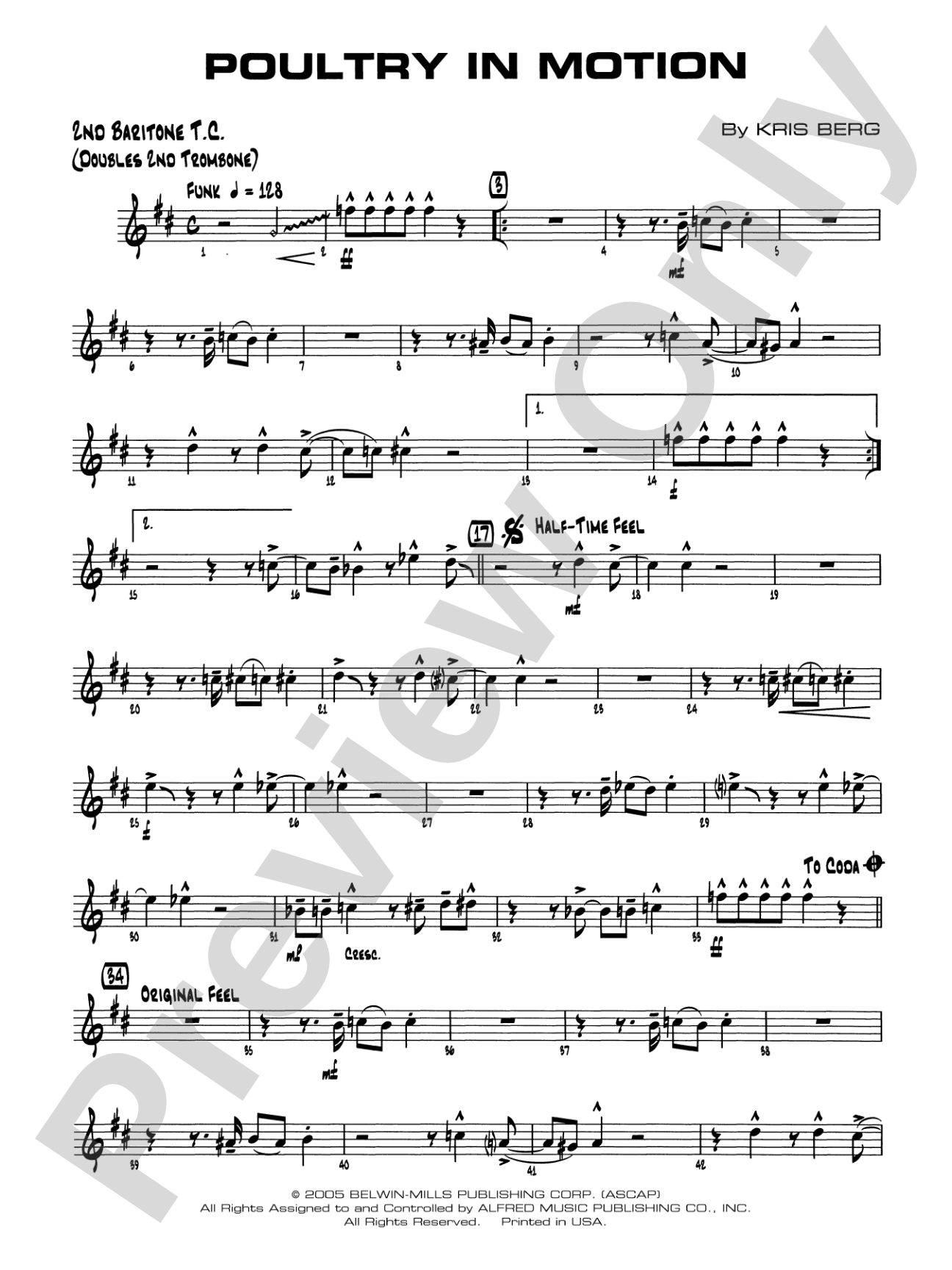 Poultry in Motion: 2nd Baritone T.C.