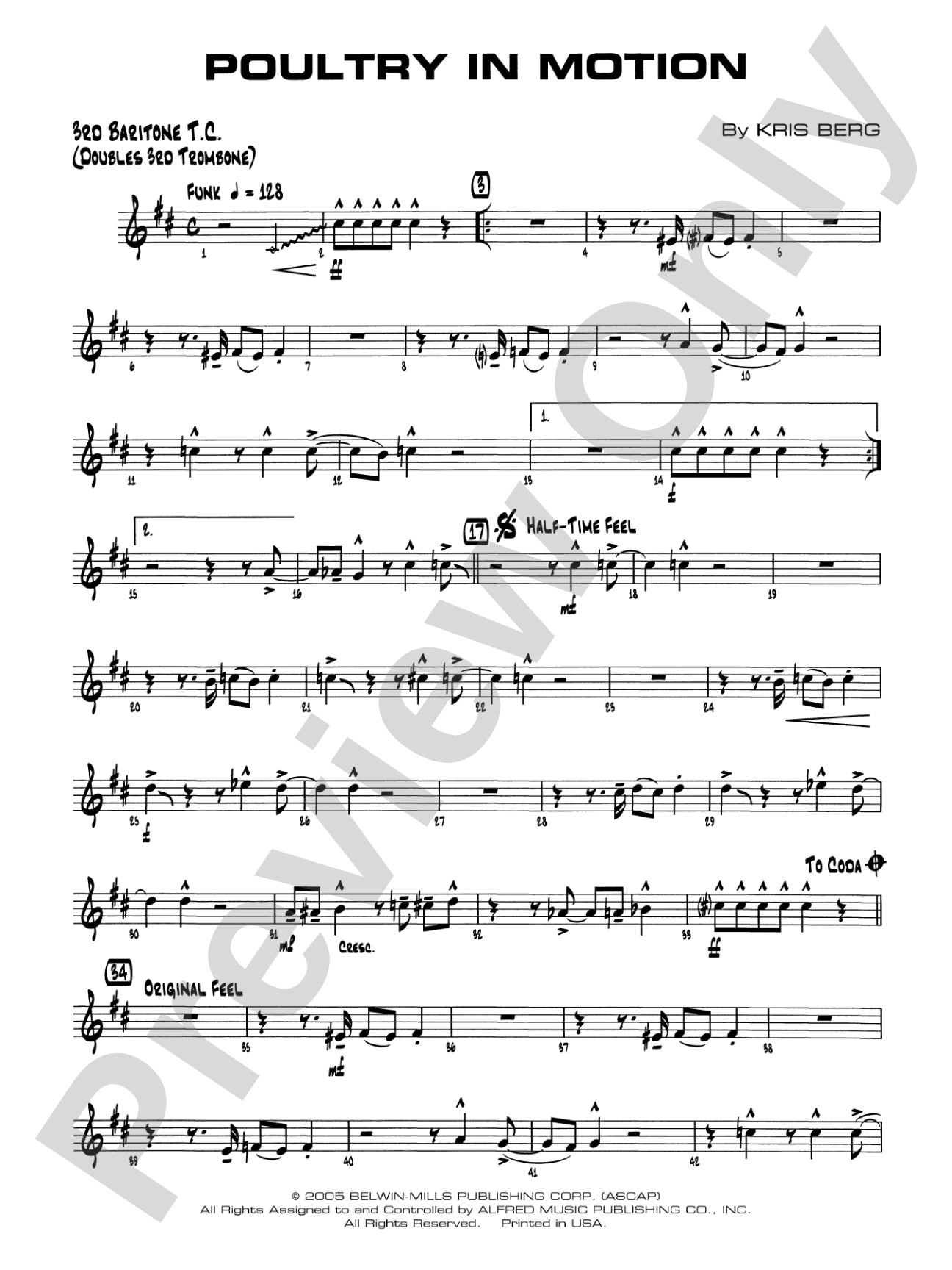 Poultry in Motion: 3rd Baritone T.C.