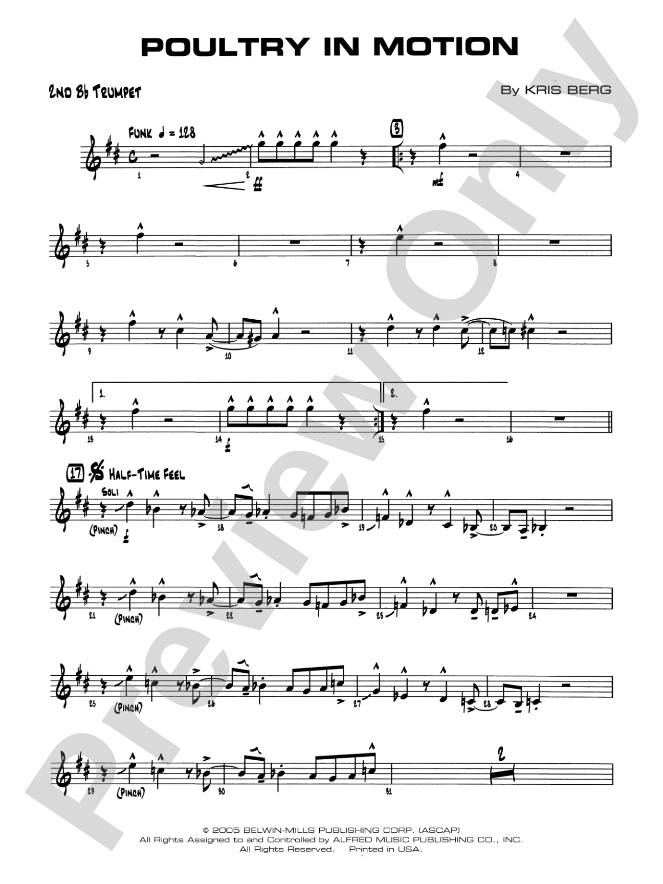 Poultry in Motion: 2nd B-flat Trumpet