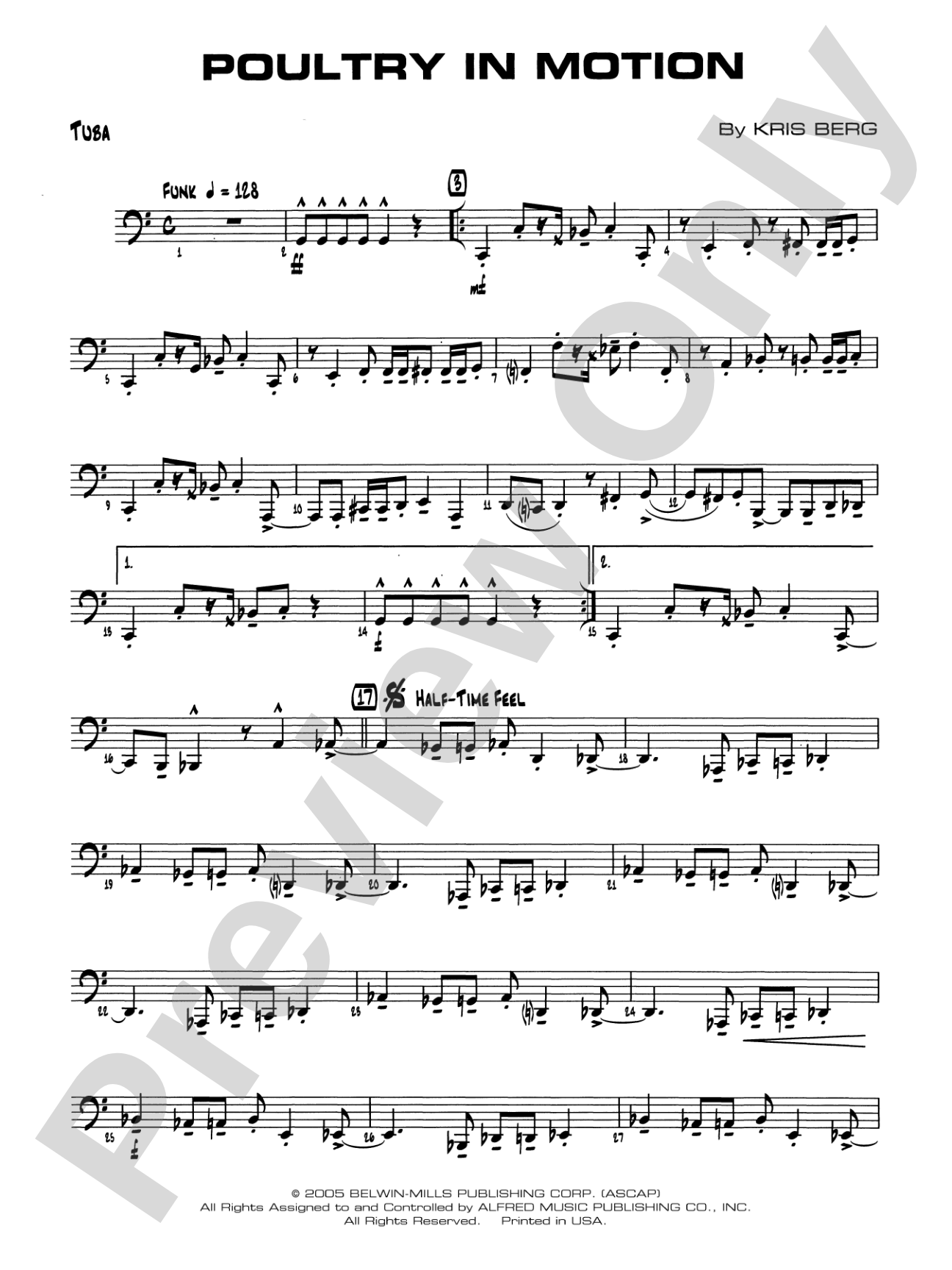 Poultry in Motion: Tuba