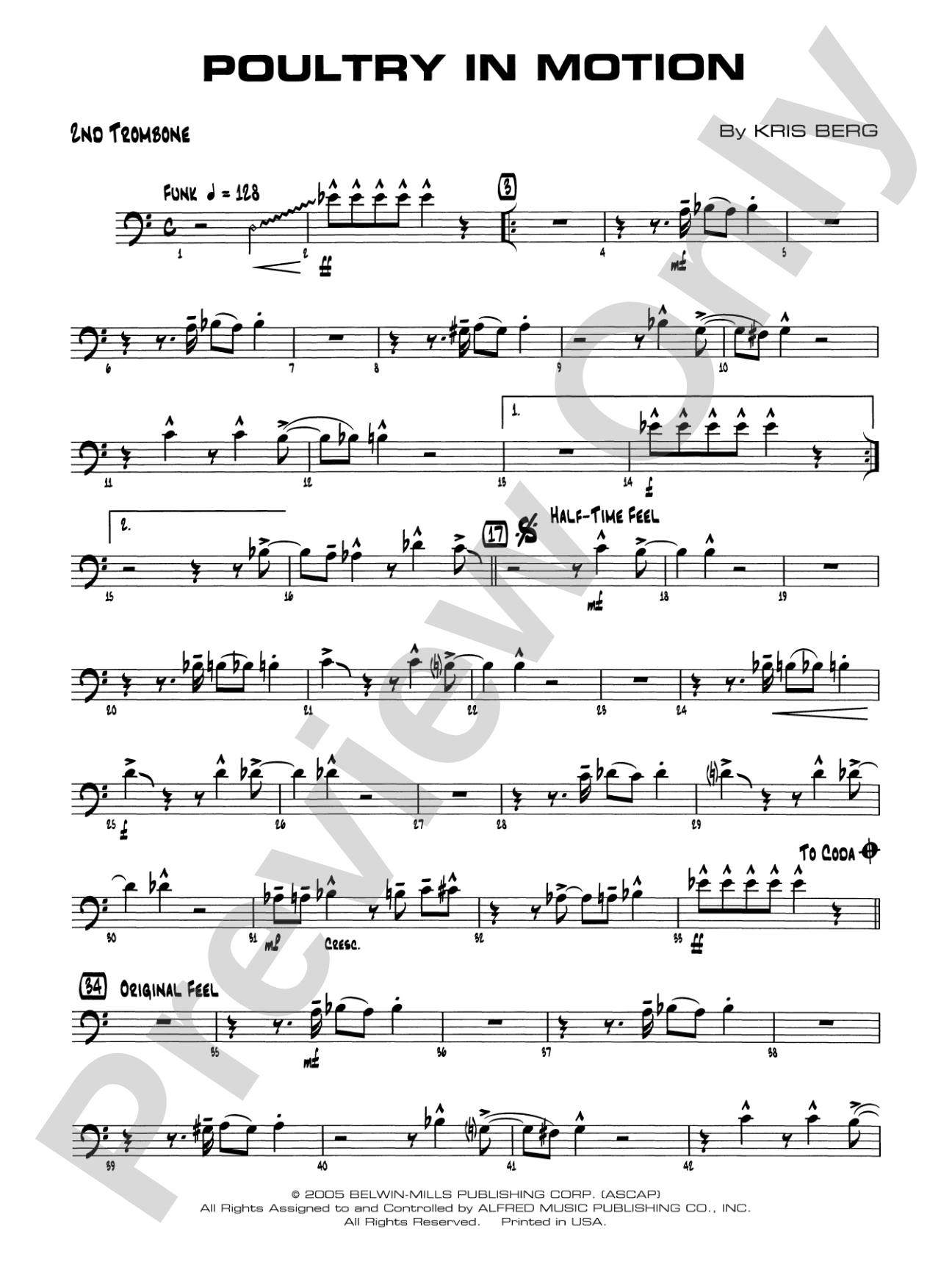Poultry in Motion: 2nd Trombone